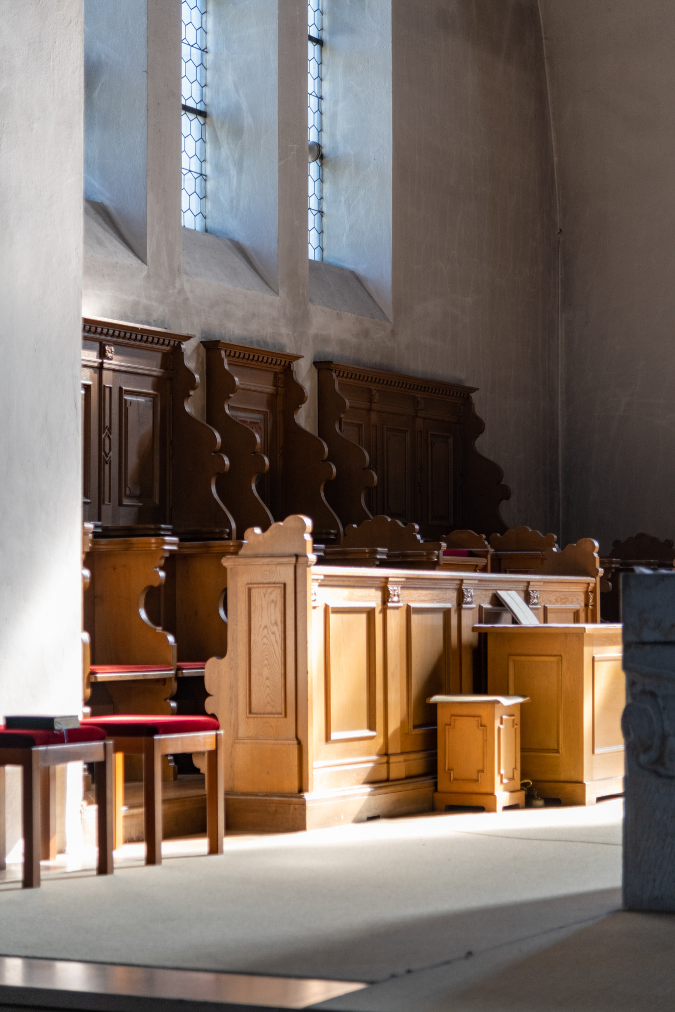 The choir of the abbey church