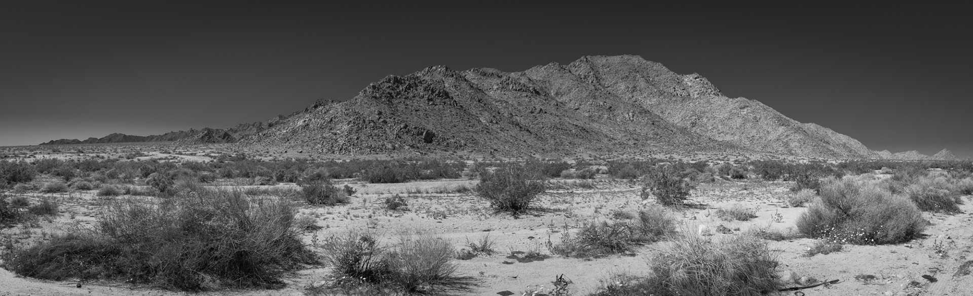 Desert Panorama, 29 Palms Highway, Sheephole Valley Wilderness, California