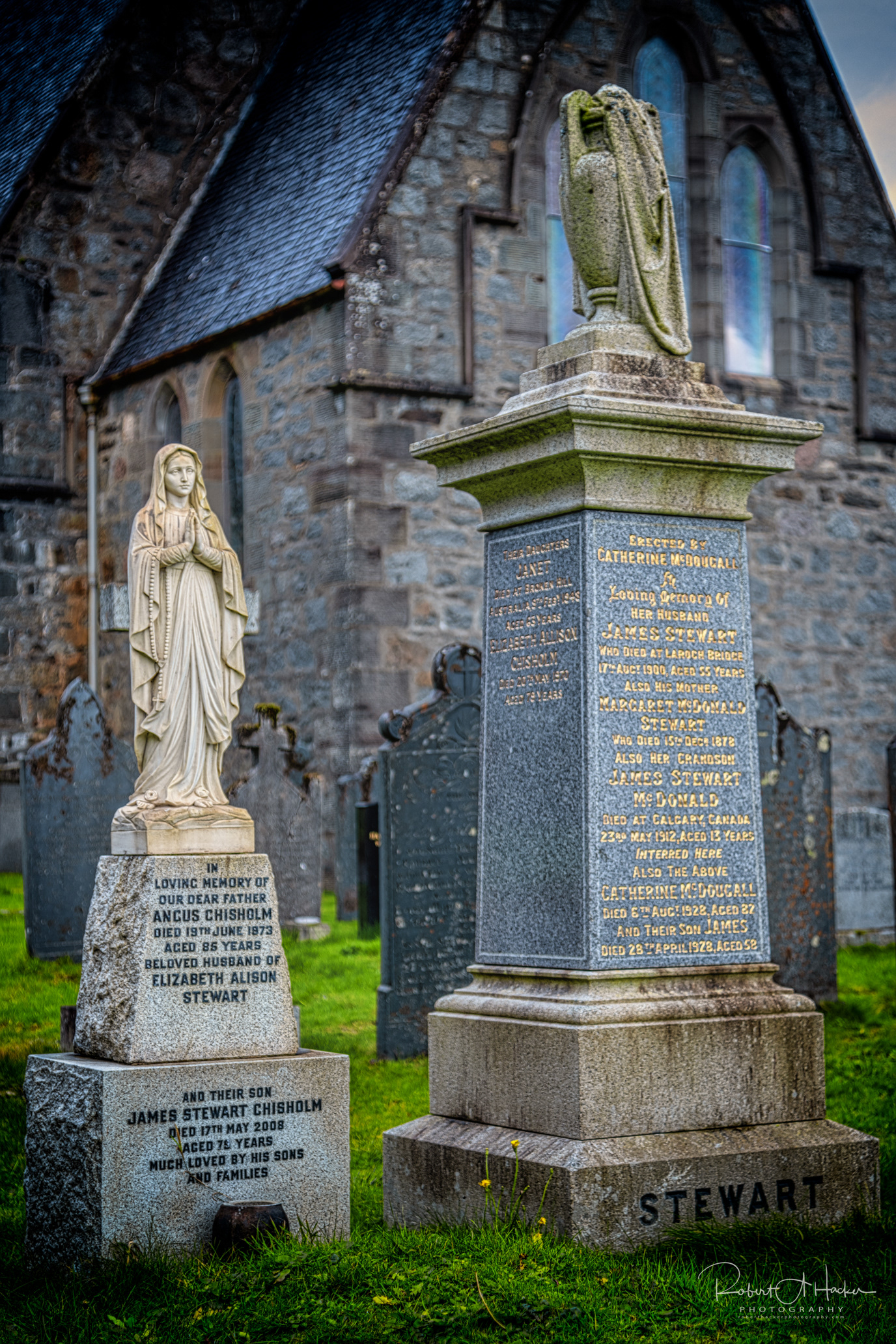Graveyard of St John Scottish Episcopal Church, Glencoe Scotland