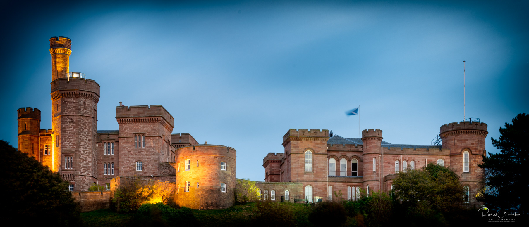 Inverness Castle, Inverness Scotland.  This building houses the Inverness Sheriff Court.