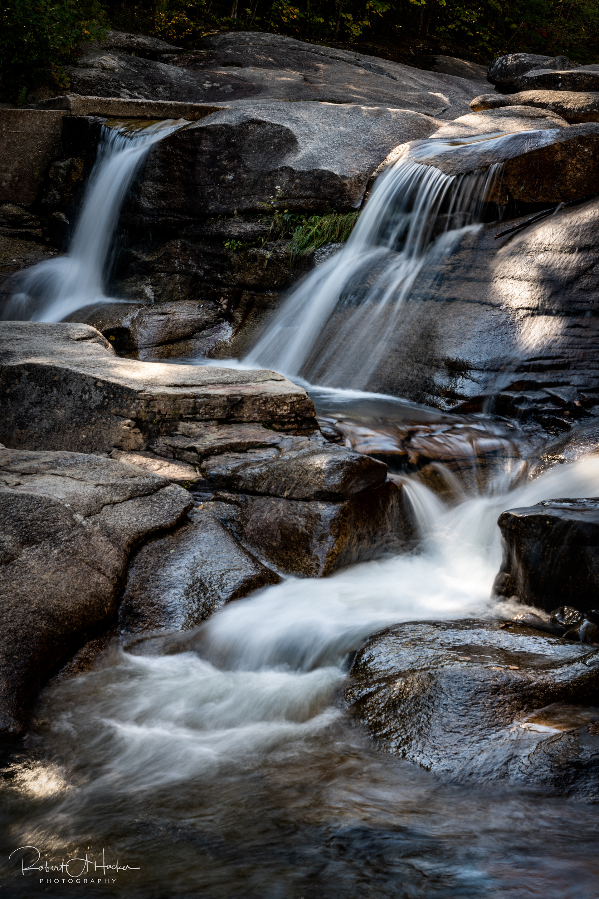 Lower cascade at Diana's Baths on West Side Road, North Conway, NH