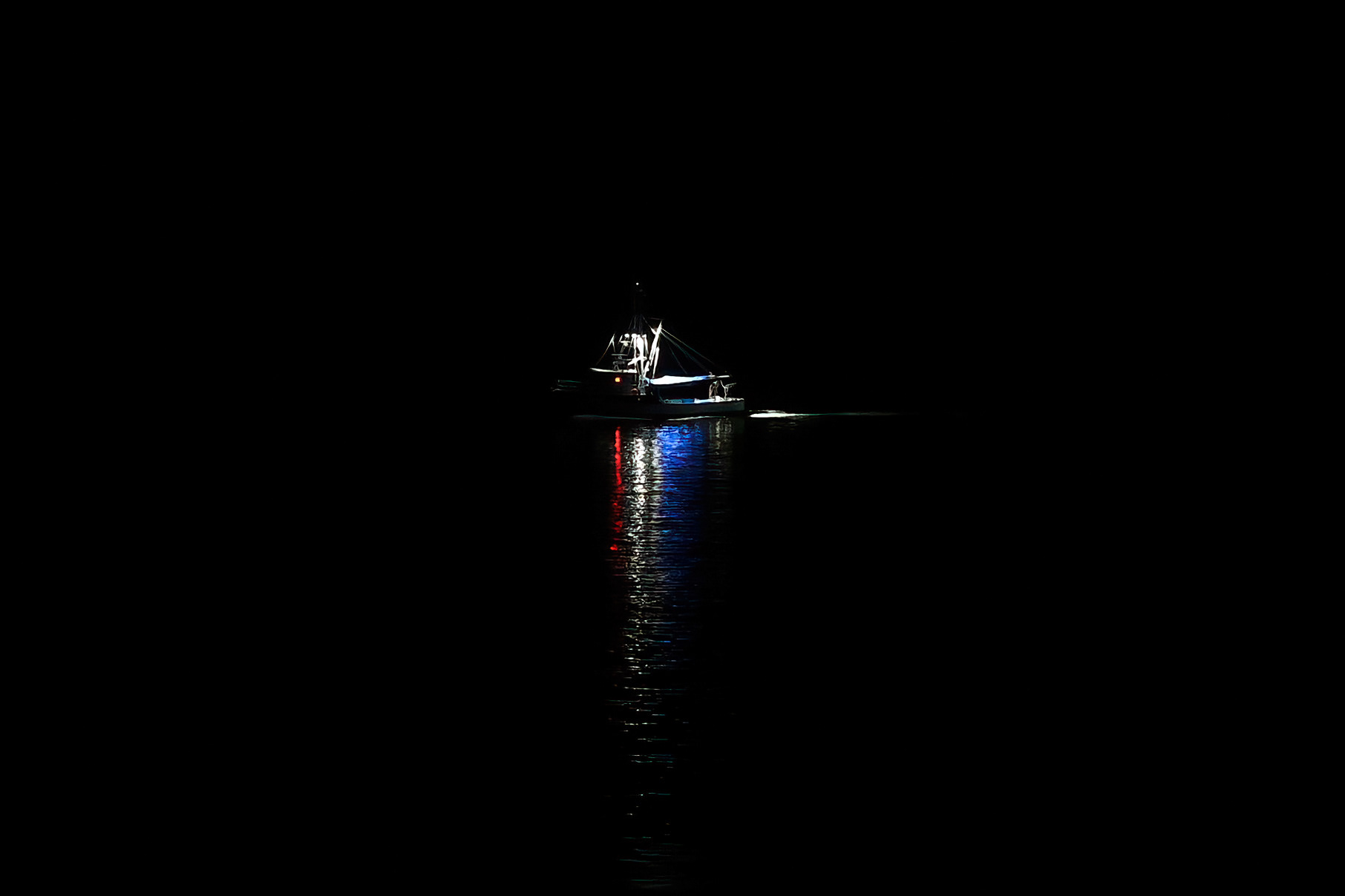 A fishing boat returns to one of Sitka's harbors.