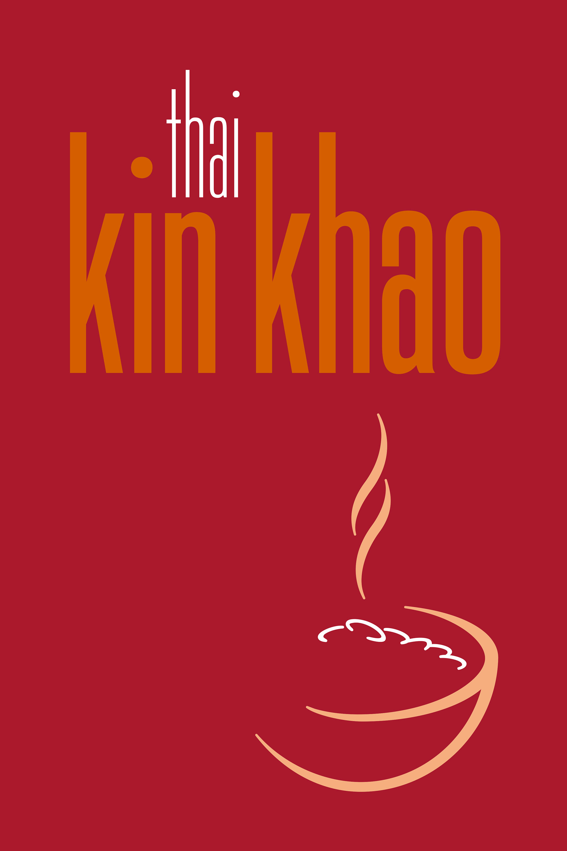 Kin Khao restaurant sign artwork.