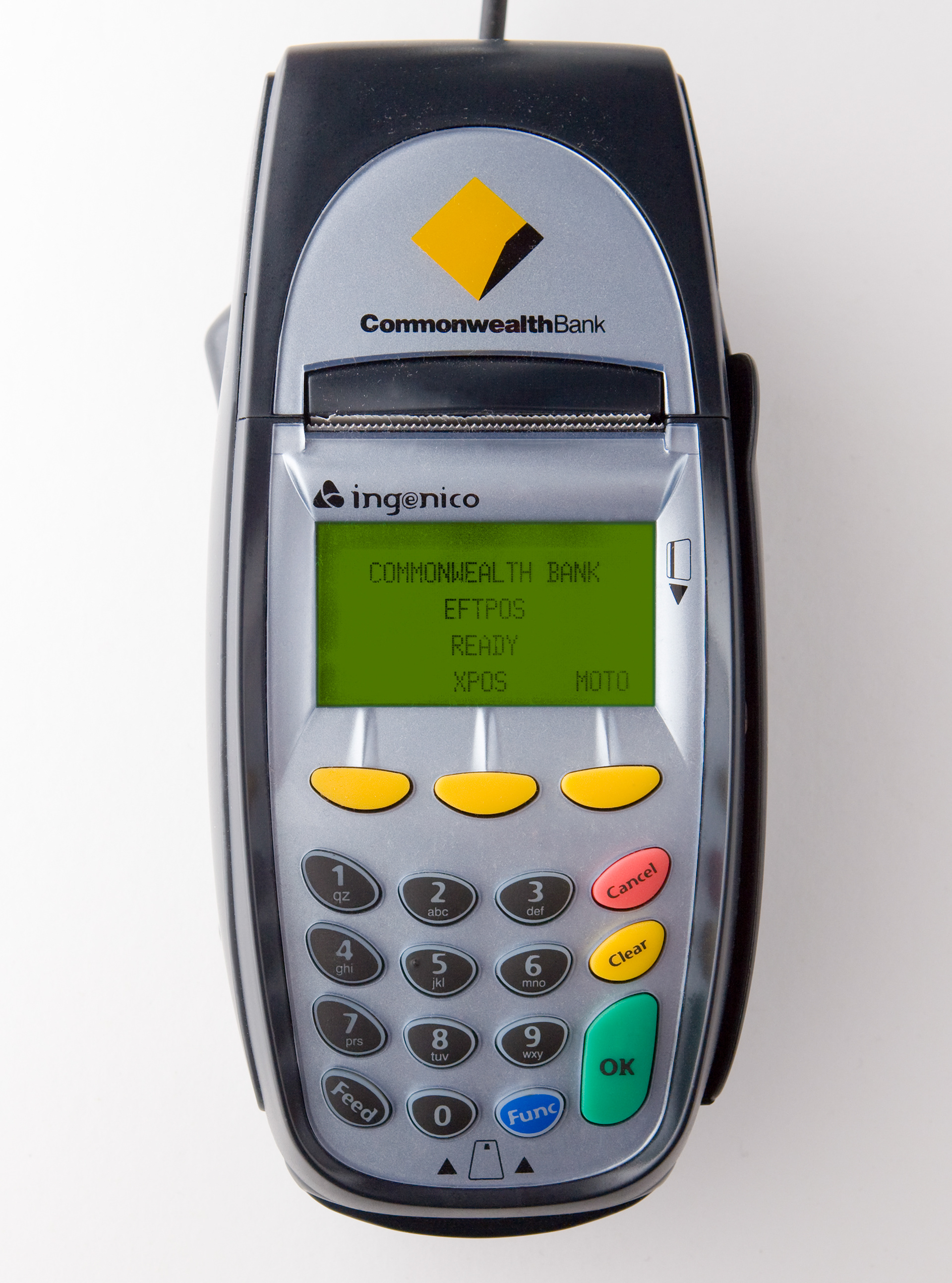 Raw photography of the EFTPOS machine.