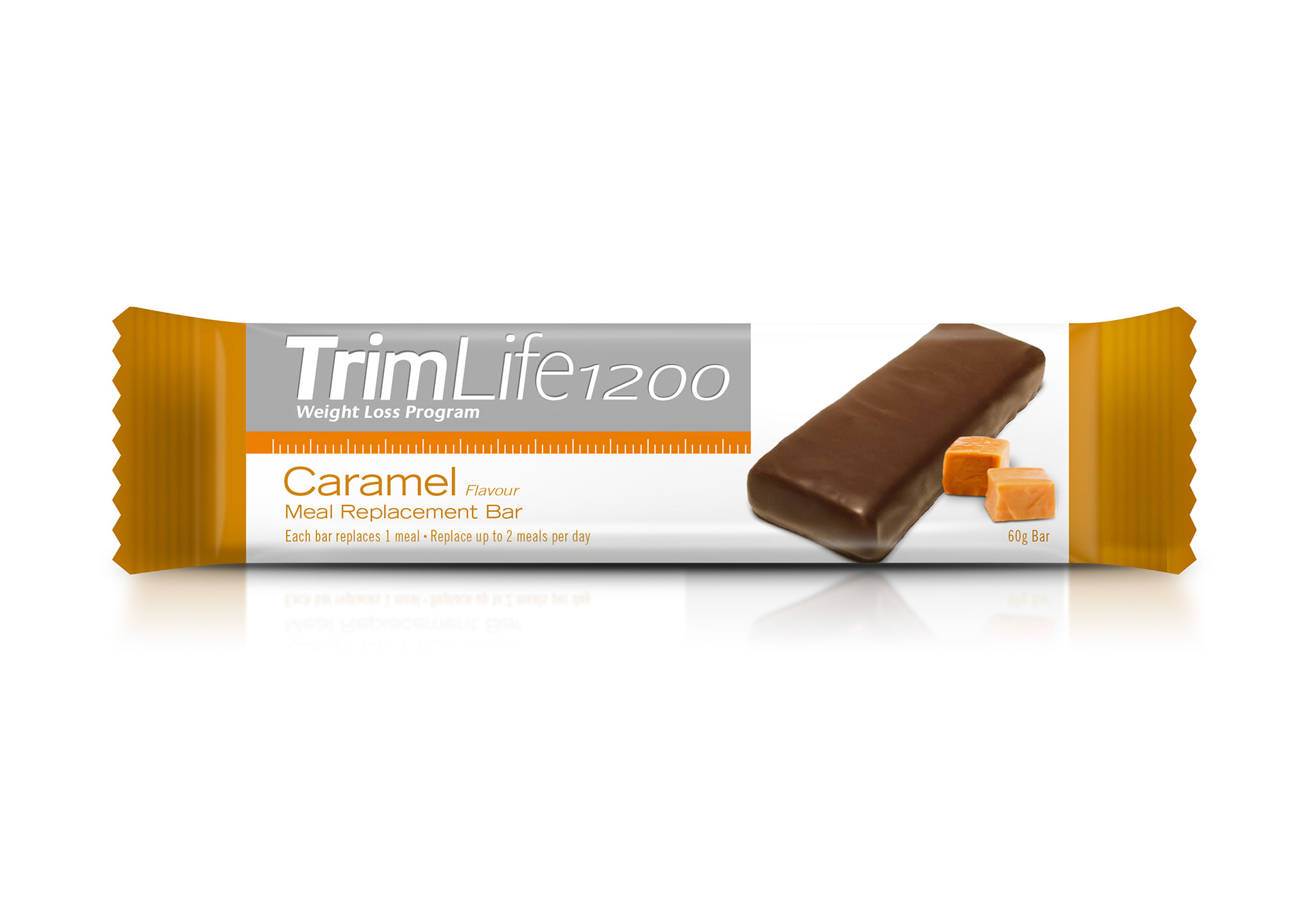 TrimLife 1200 Caramel Meal Replacement bar.