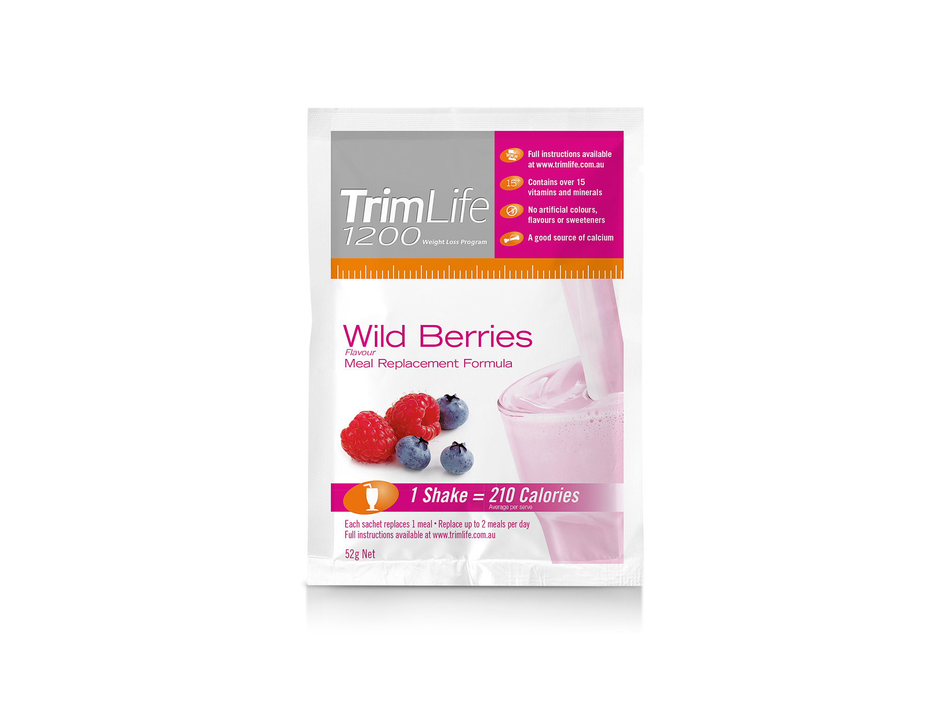 Wild Berries Shake sachet.