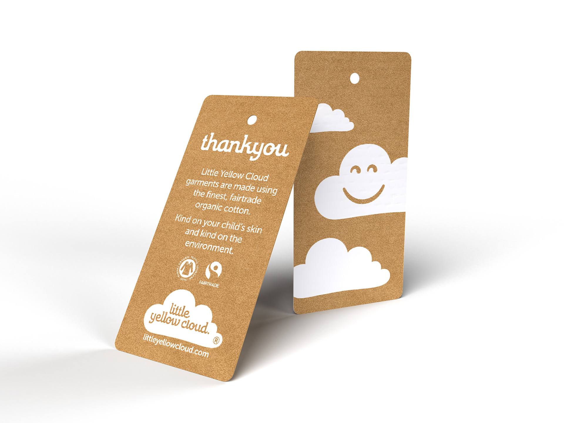 Little Yellow Cloud Eco Credentials Tag.