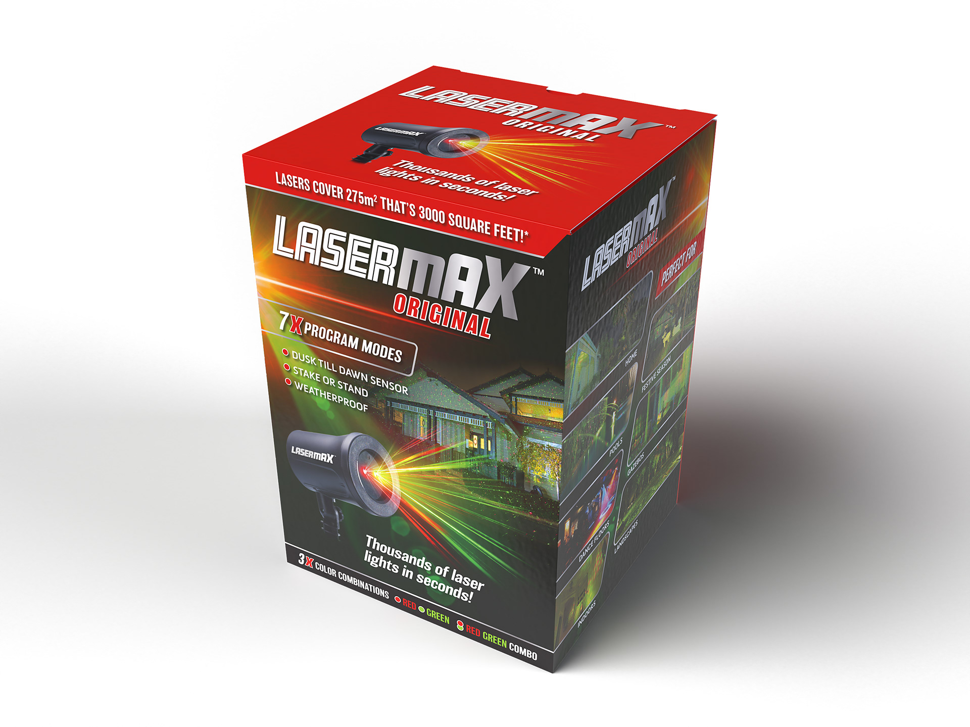 LaserMAX Original brand packaging showing red colour coded top of pack.
