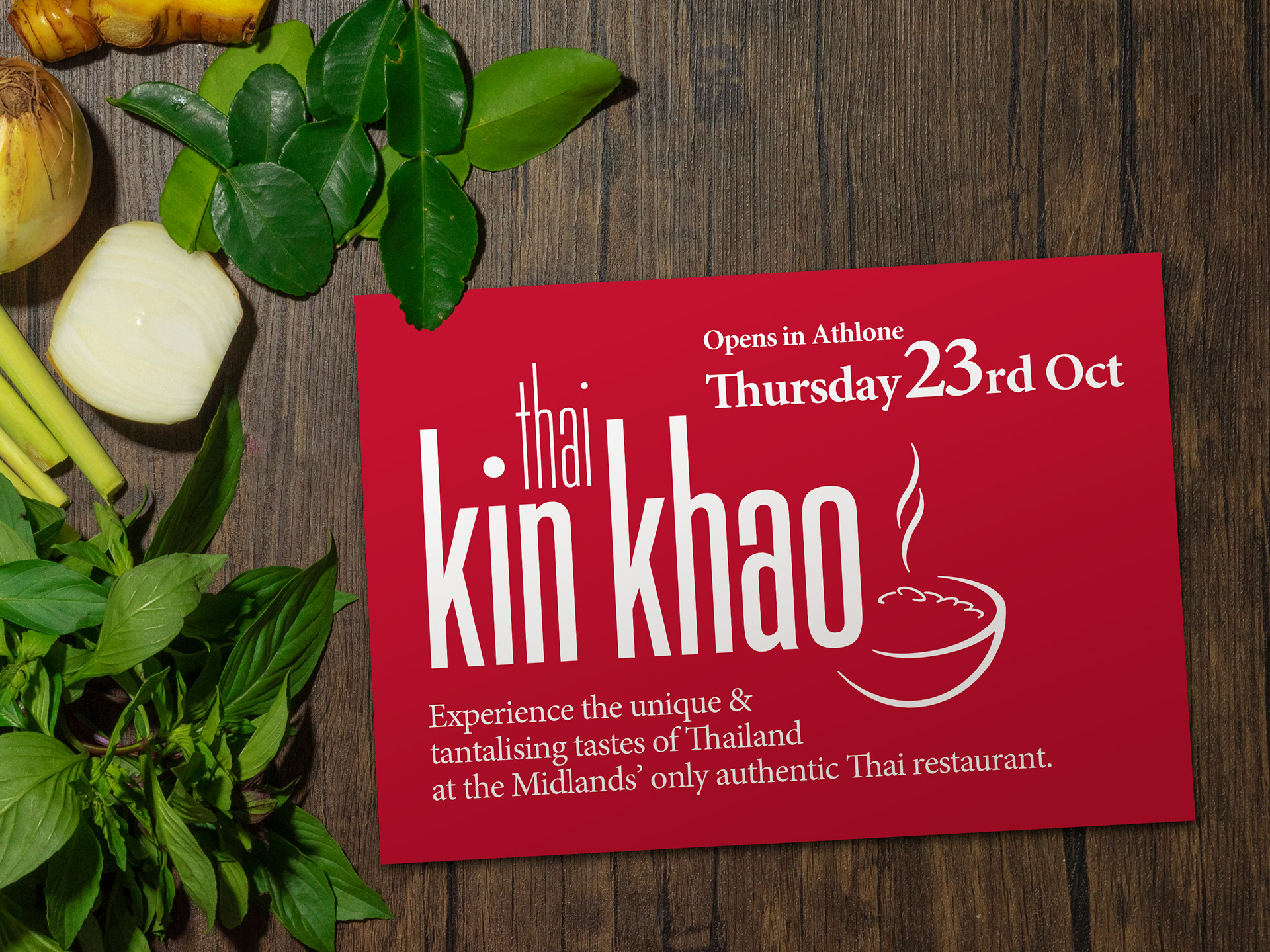 Kin Khao opening invite.