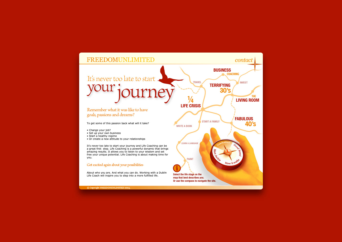Freedom Unlimited homepage.