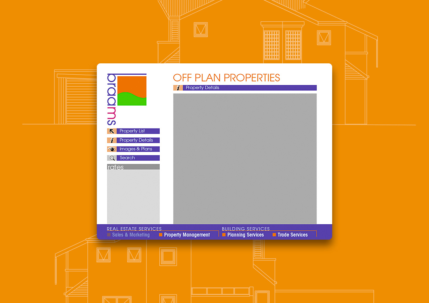 Off the plan properties subpage design.
