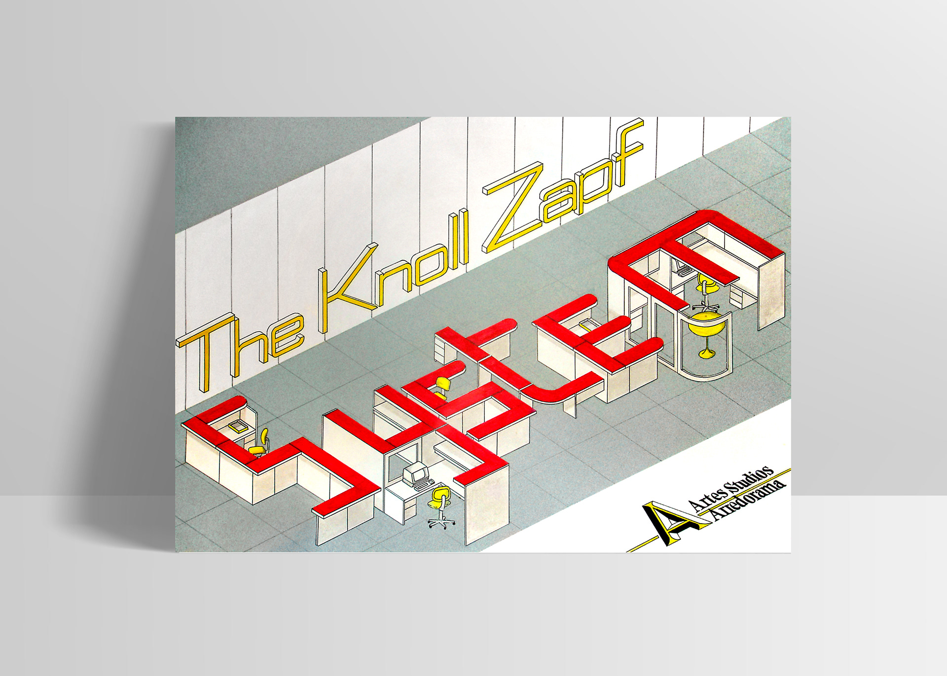 Poster design for Knoll Zapf office furniture system.