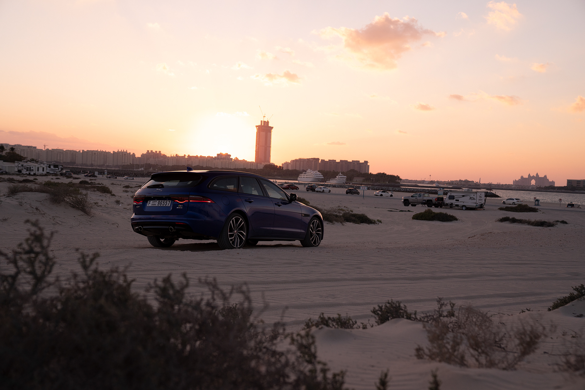 Original unedited image of Jaguar sedan automotive vehicle.