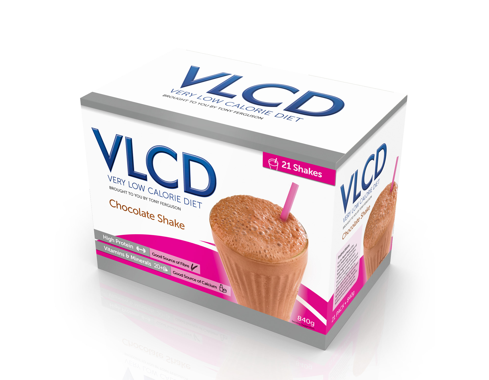 VLCD Chocolate Shake product render.