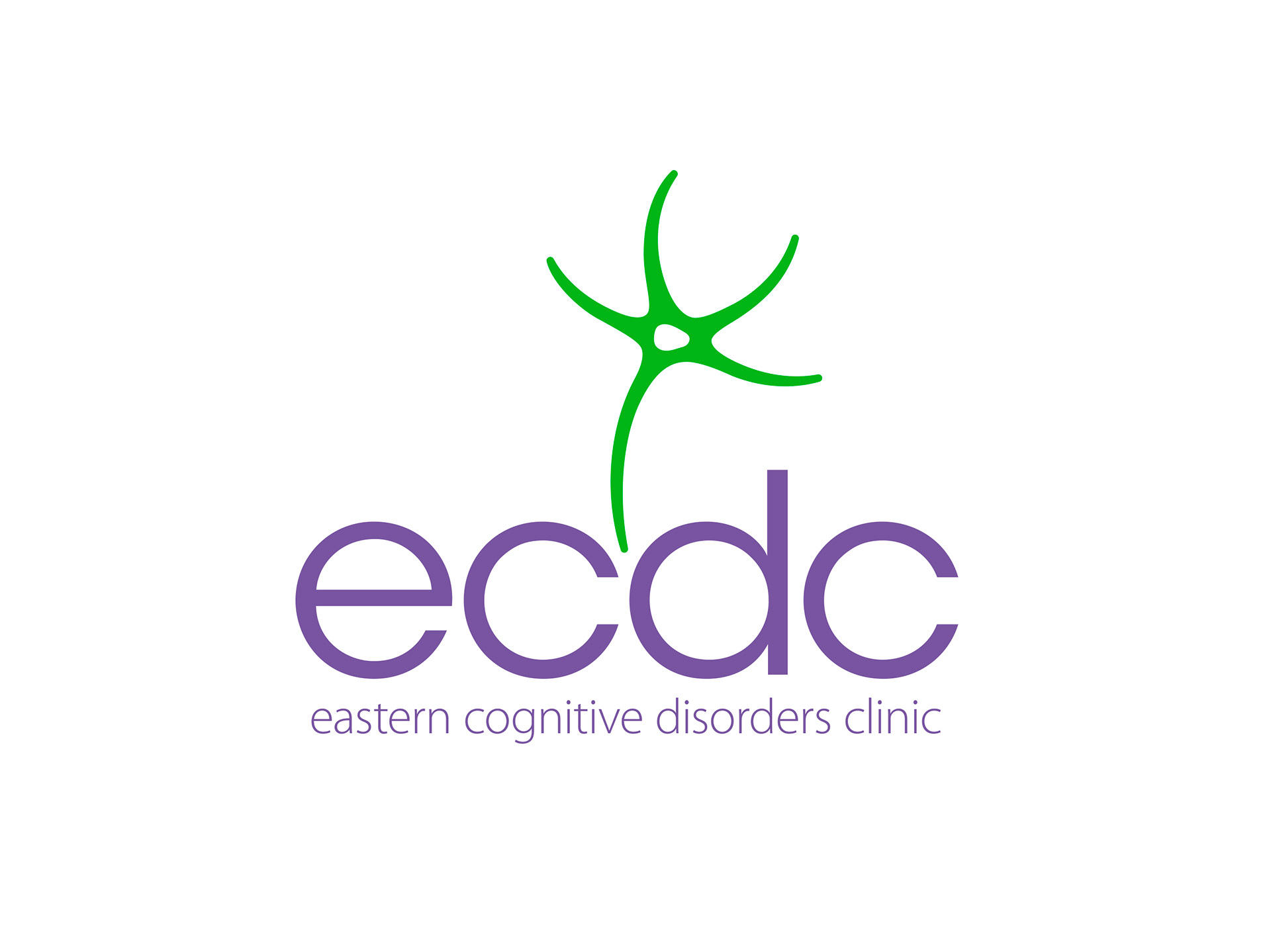 ECDC stacked logo design.