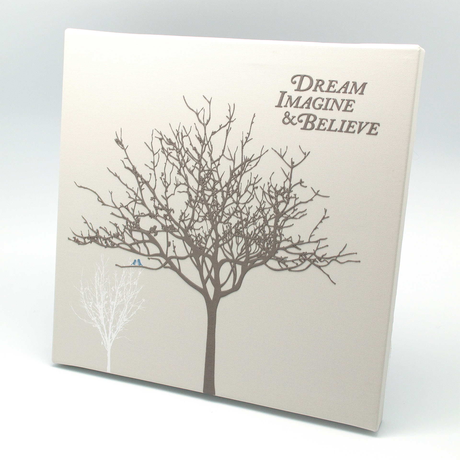 Dream - type and illustration composition on square canvas.