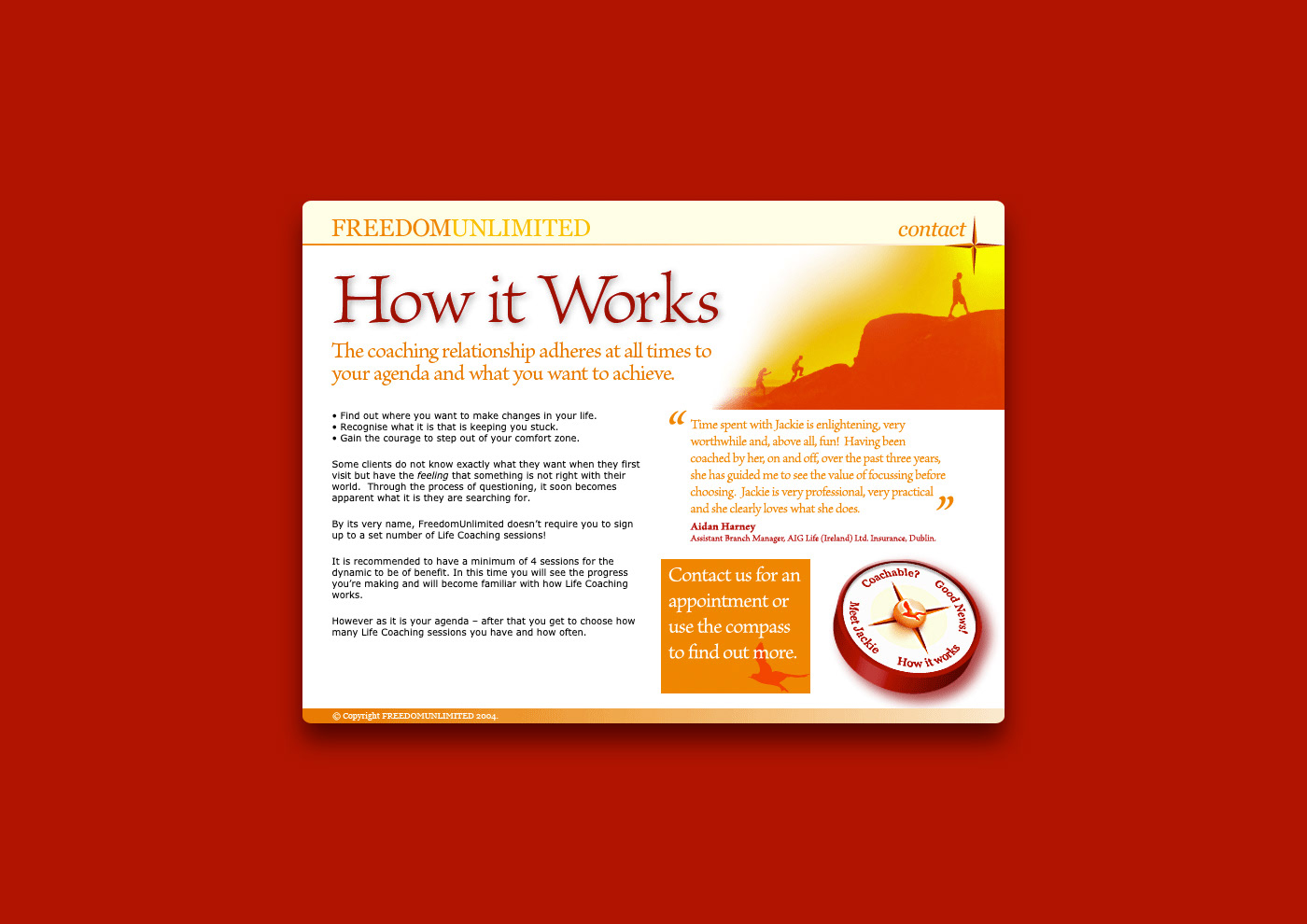 How it Works landing page. 