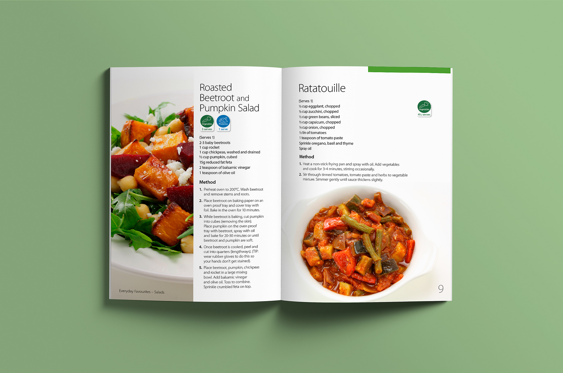 Page spread showing half-page vertical image on left and half-page horizontal image on right.