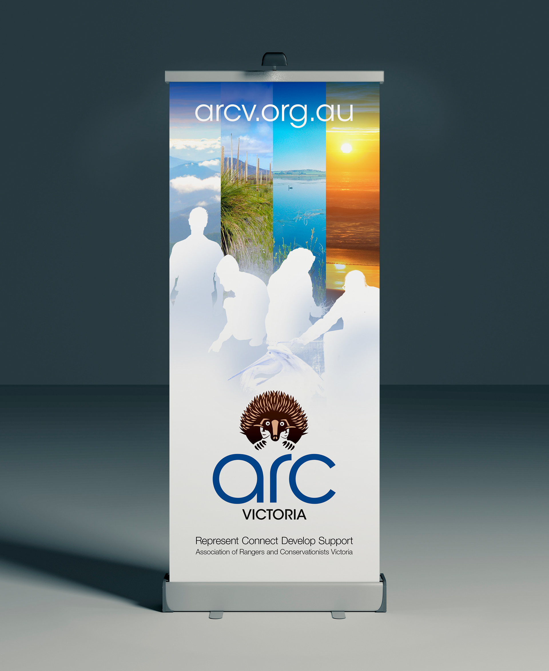 ARC Victoria full colour pull-up banner.