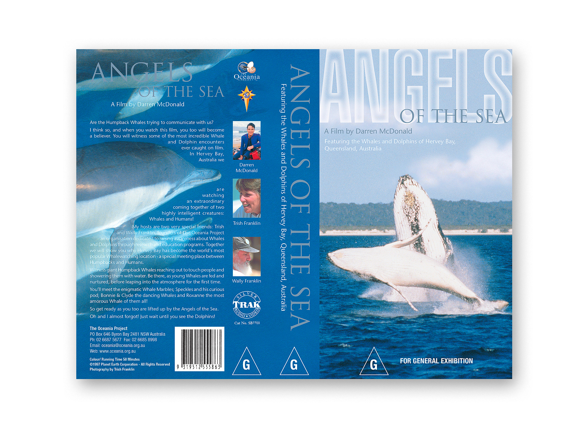 Flat image of the entire Angels of the Seas Video cover.