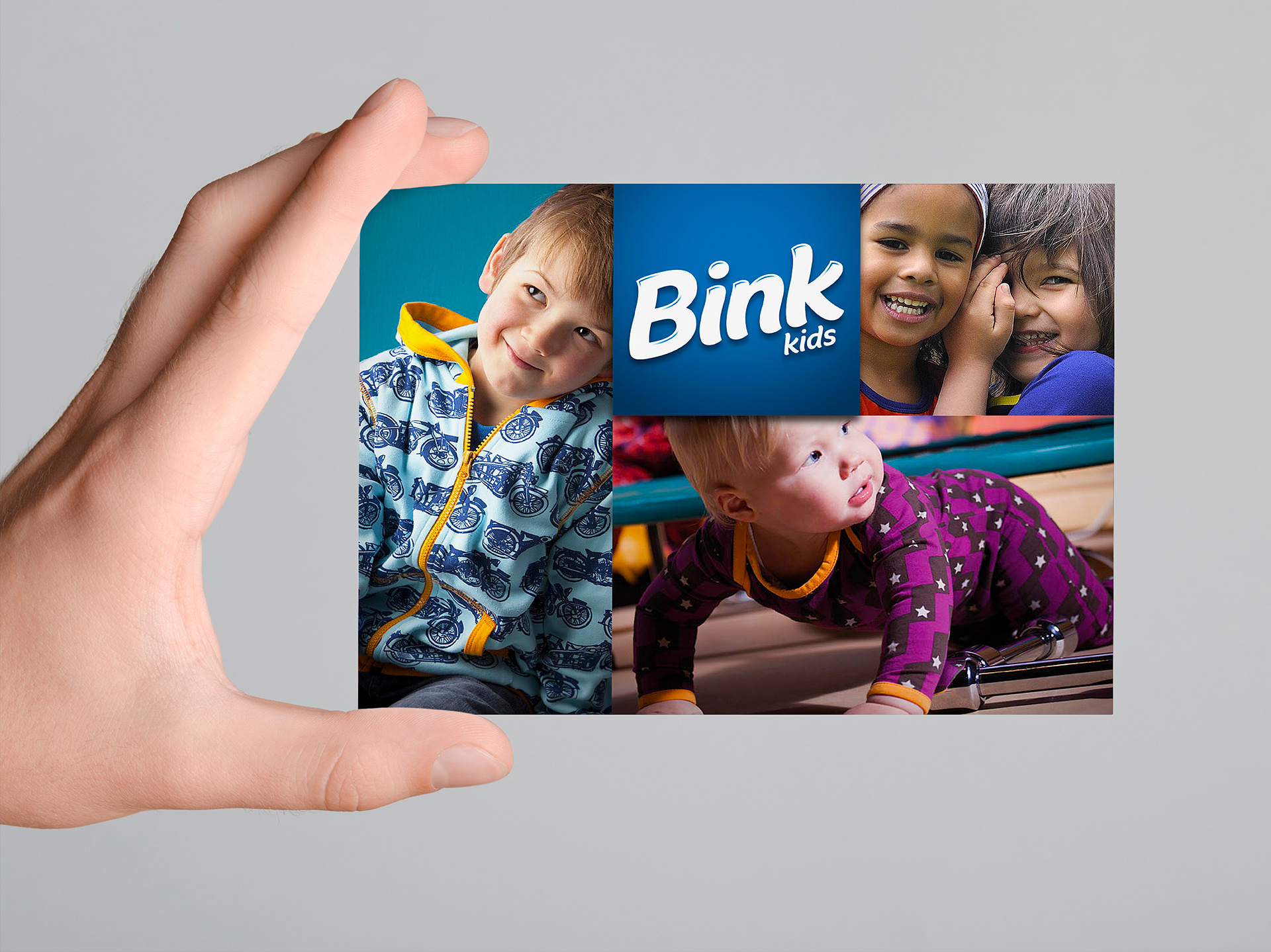 Postcard with winter range product images.