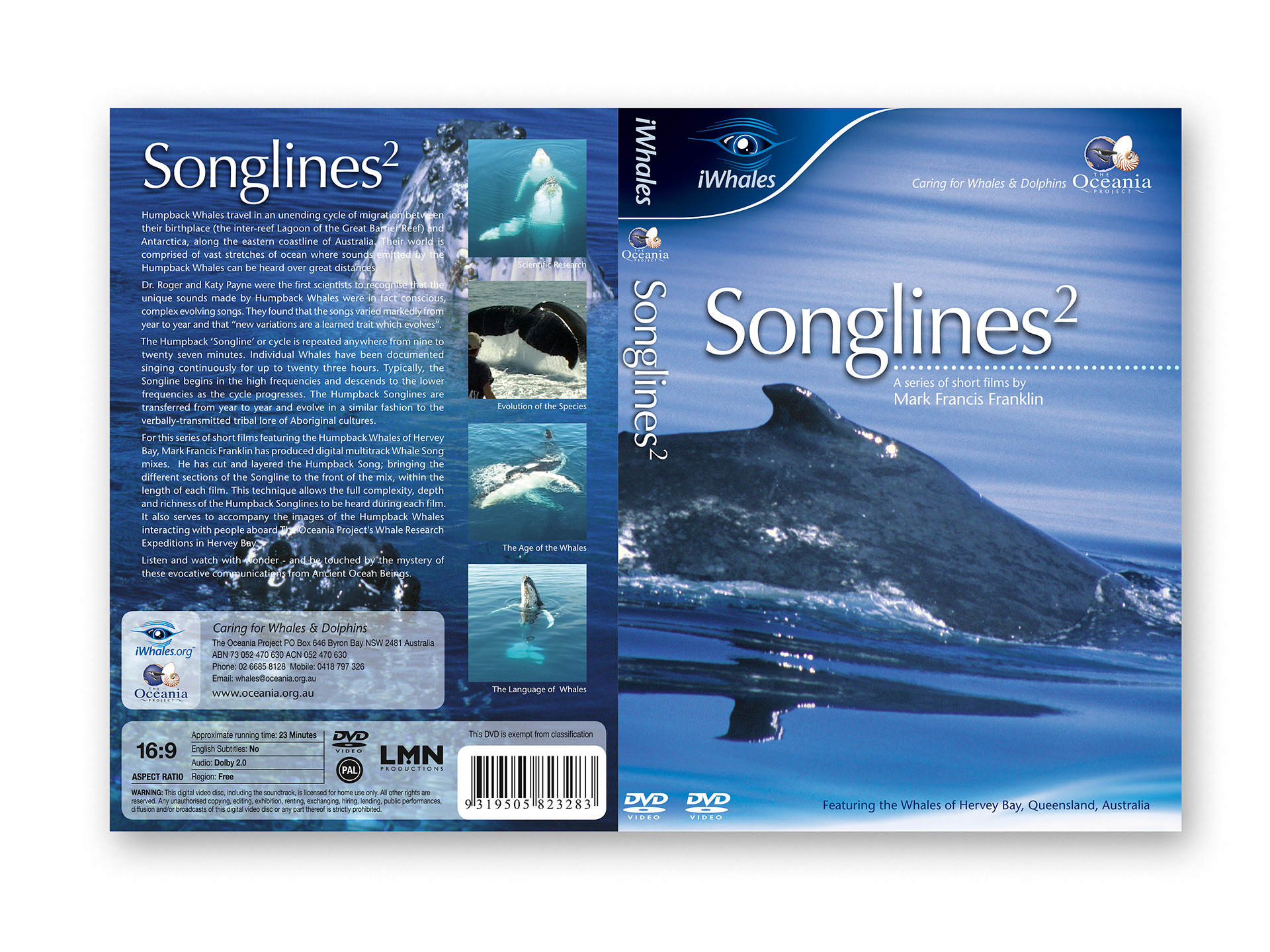 Songlines 2 DVD artwork showing the front, back and spine of the cover.