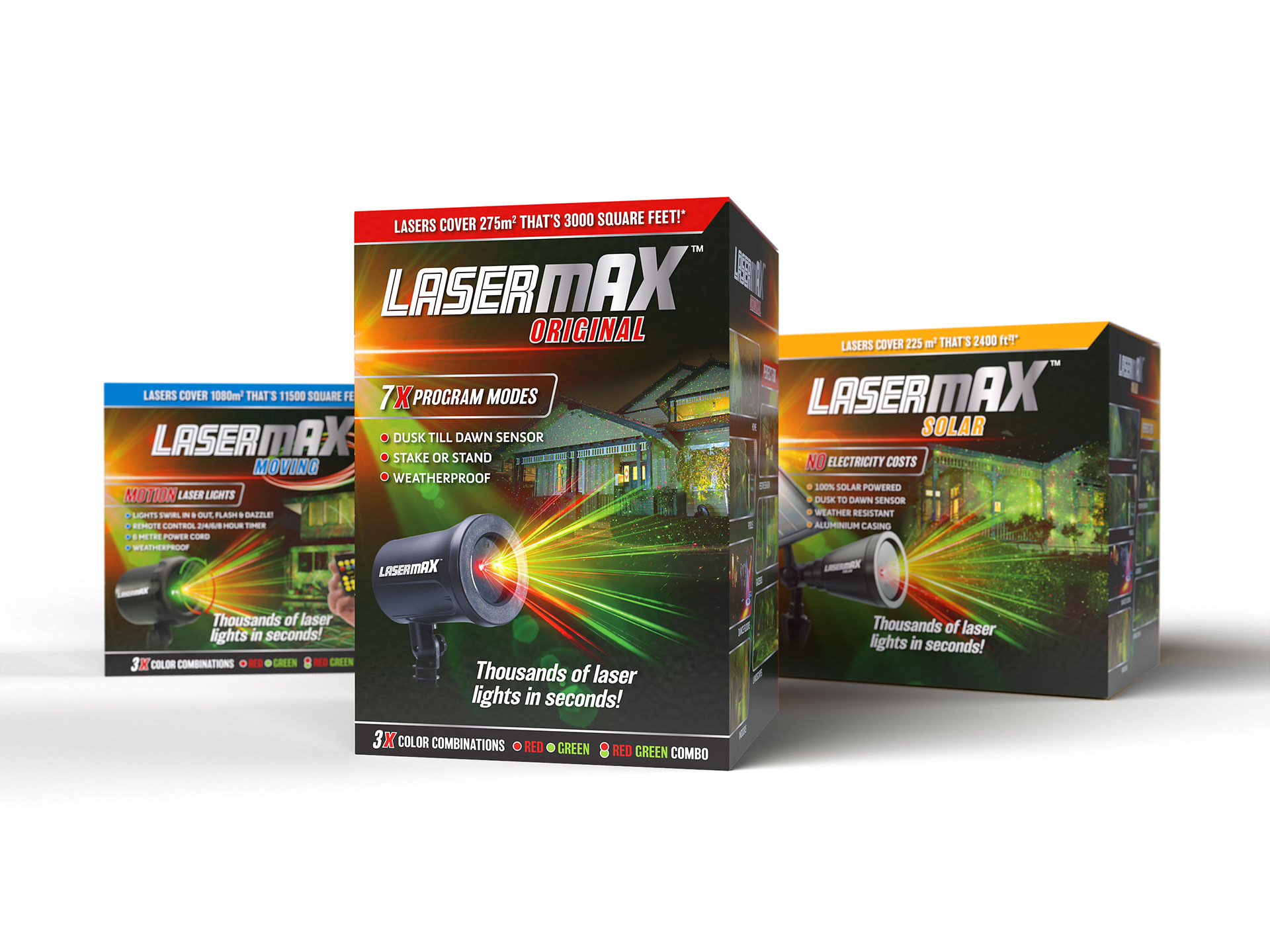 Stephen designed the LaserMAX range with distinct variants that addressed multiple shopper touch points accurately. 