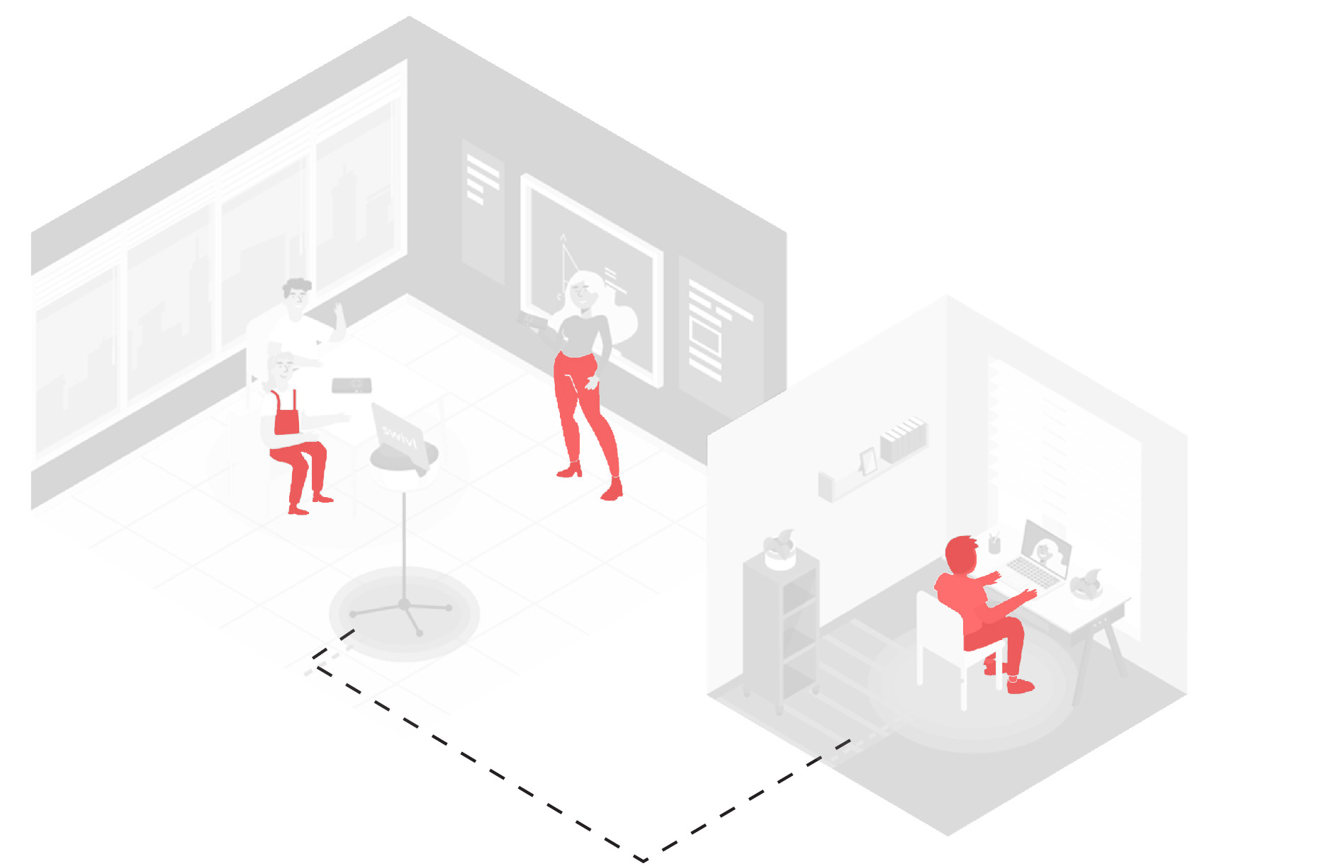 Making use of technology to allow full possibility of physical and remote learning using modular units