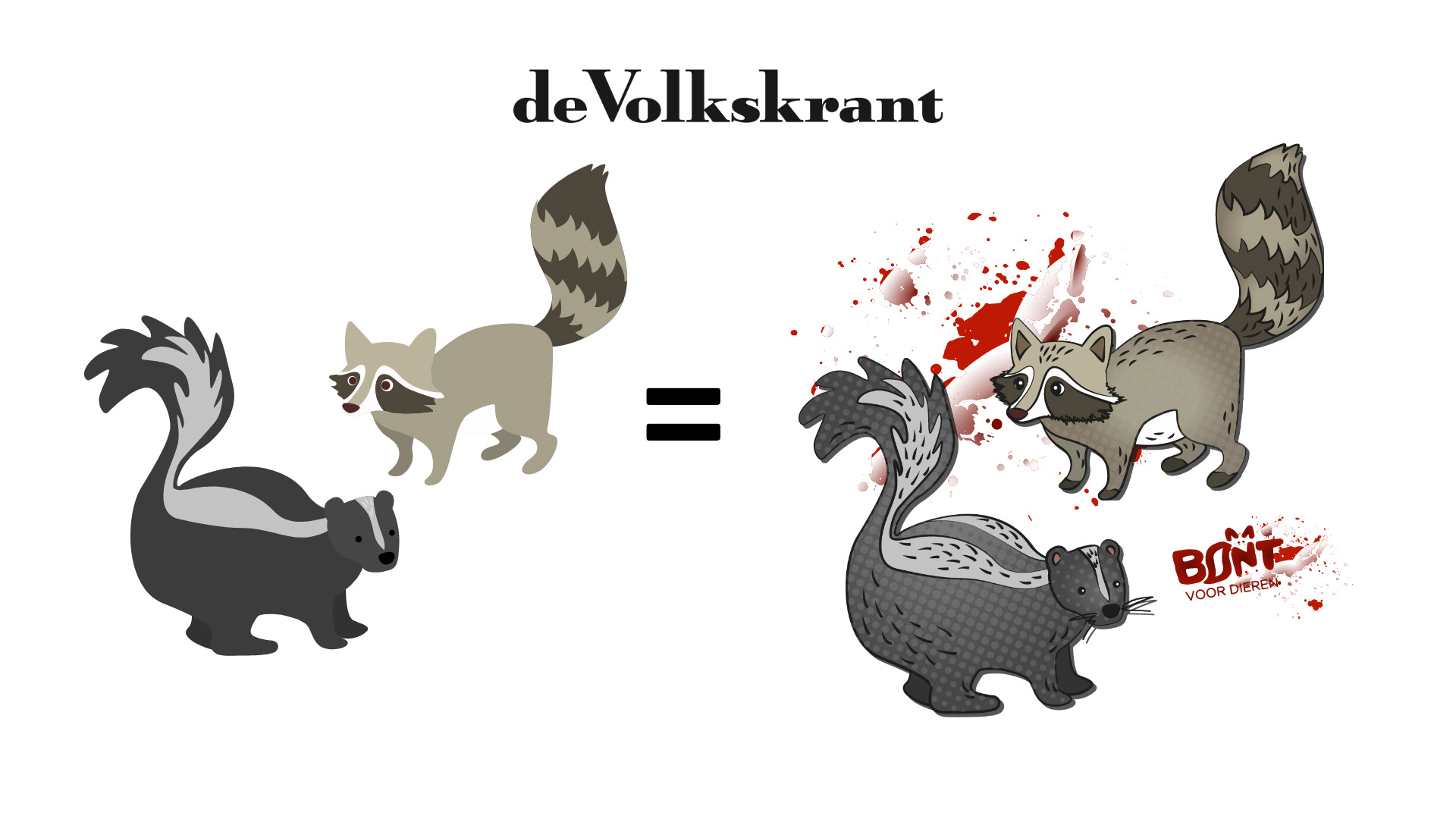 Links zie je het inspiratiebron dat ik heb gebruikt, rechts zie je mijn gemaakte illustratie.