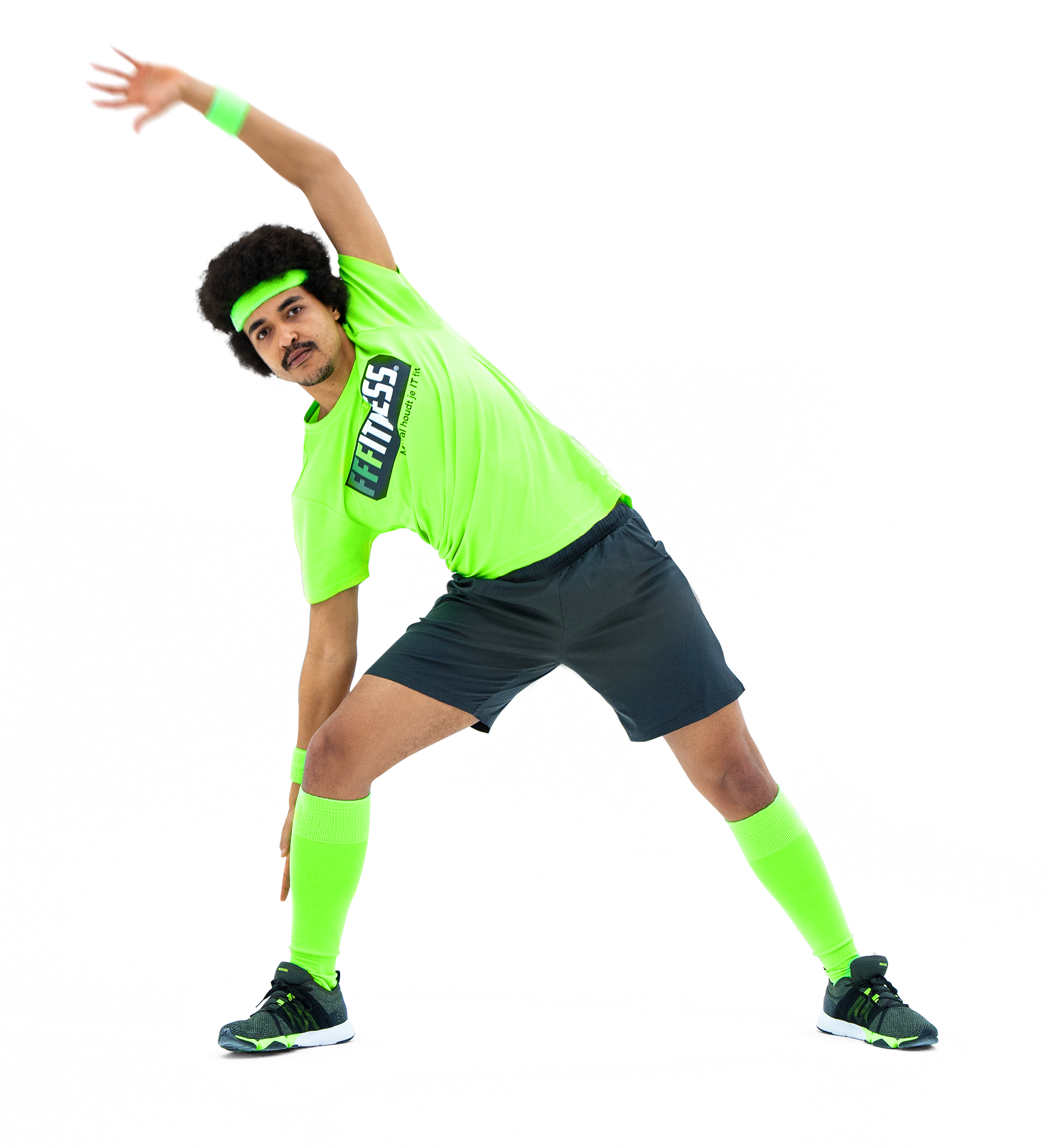 Uiteindelijke sport tenue op basis van de rechtse illustratie.
