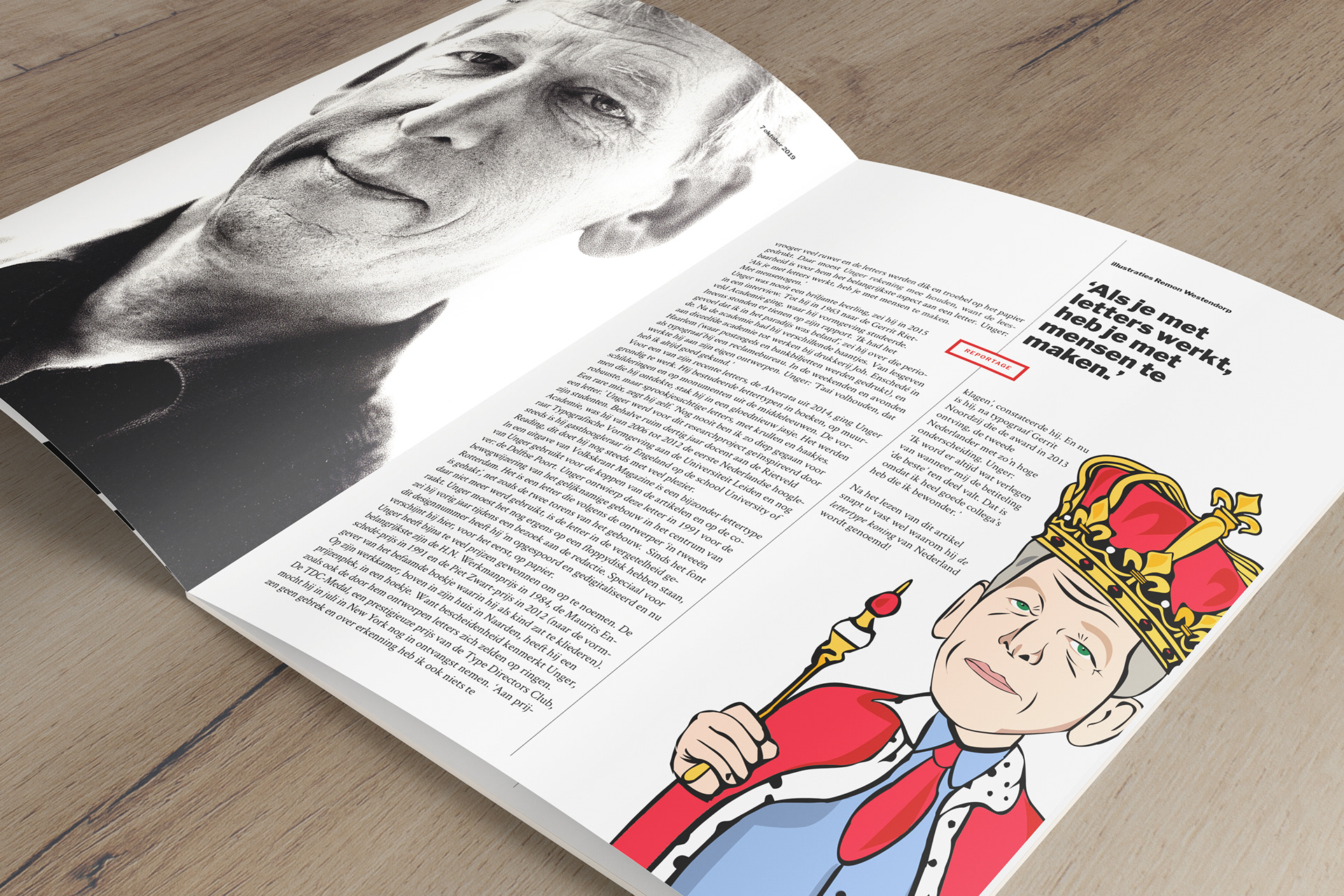 Spread Uit Magazine + Eigen Illustratie