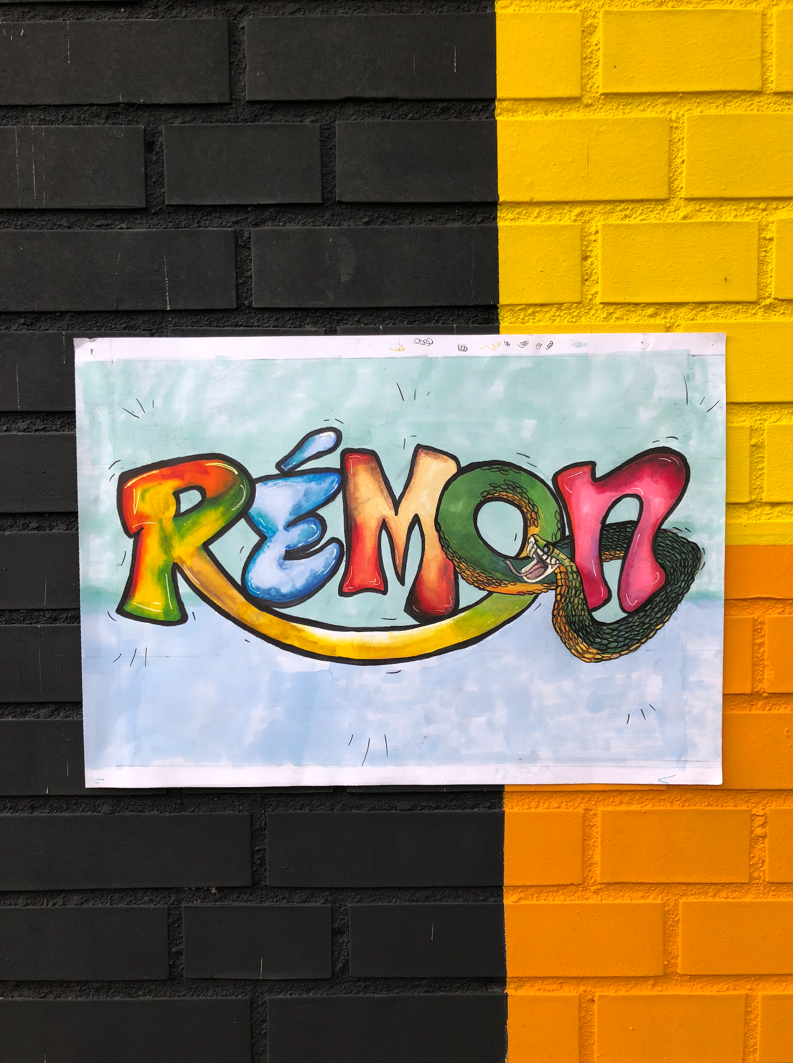 Mijn naam in graffiti stijl