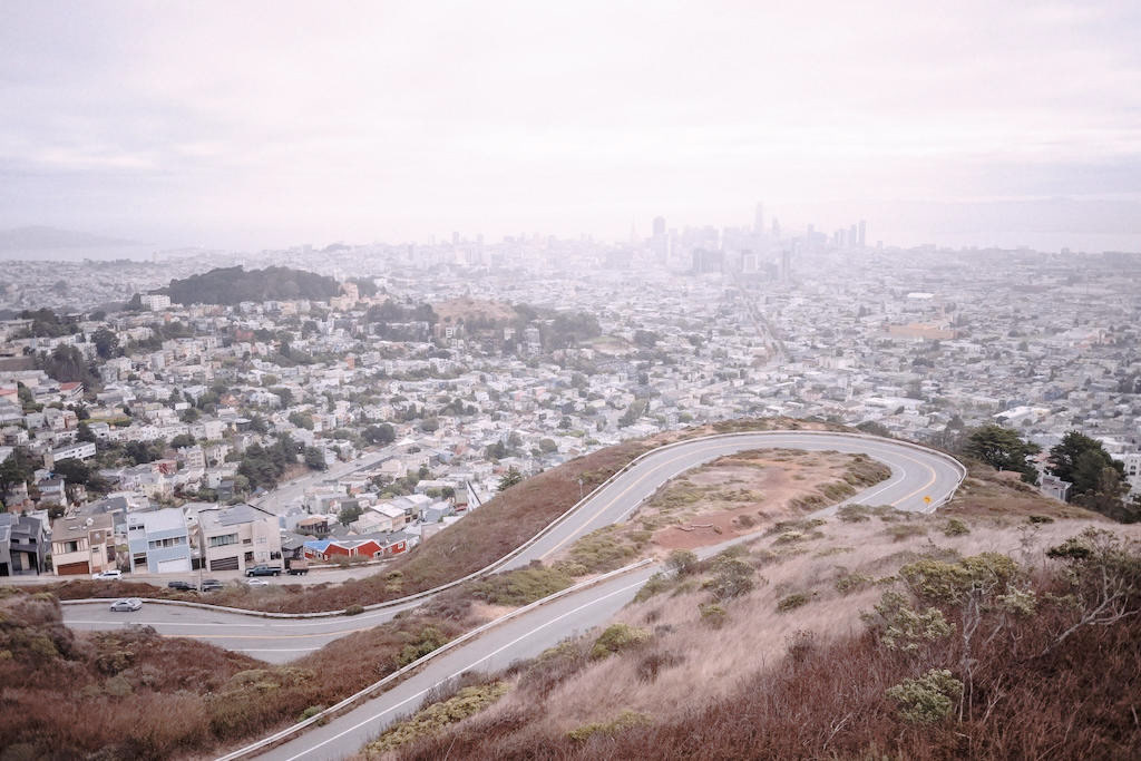 Vue de San Francisco depuis les Twin Peaks.