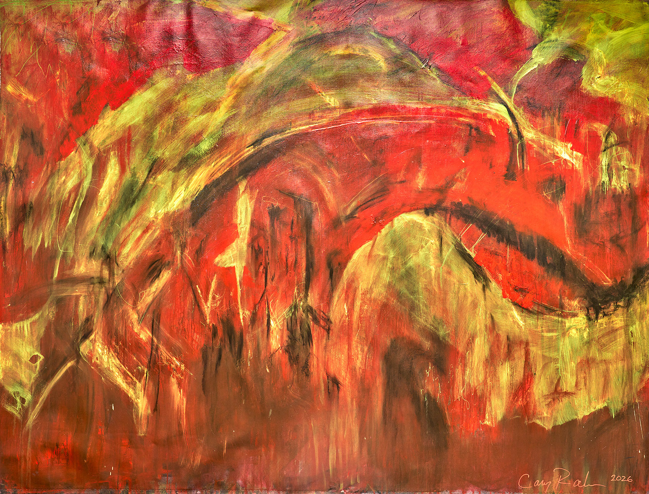"Trans Family Holidays|Alone on Christmas" 2026 96x72 acrylic, charcoal on canvas