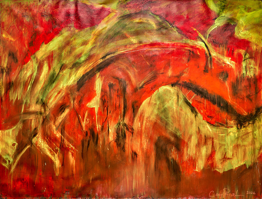 "Alone on Christmas | trans family holidays" 2026 72x96 acrylic, charcoal, pigment on canvas