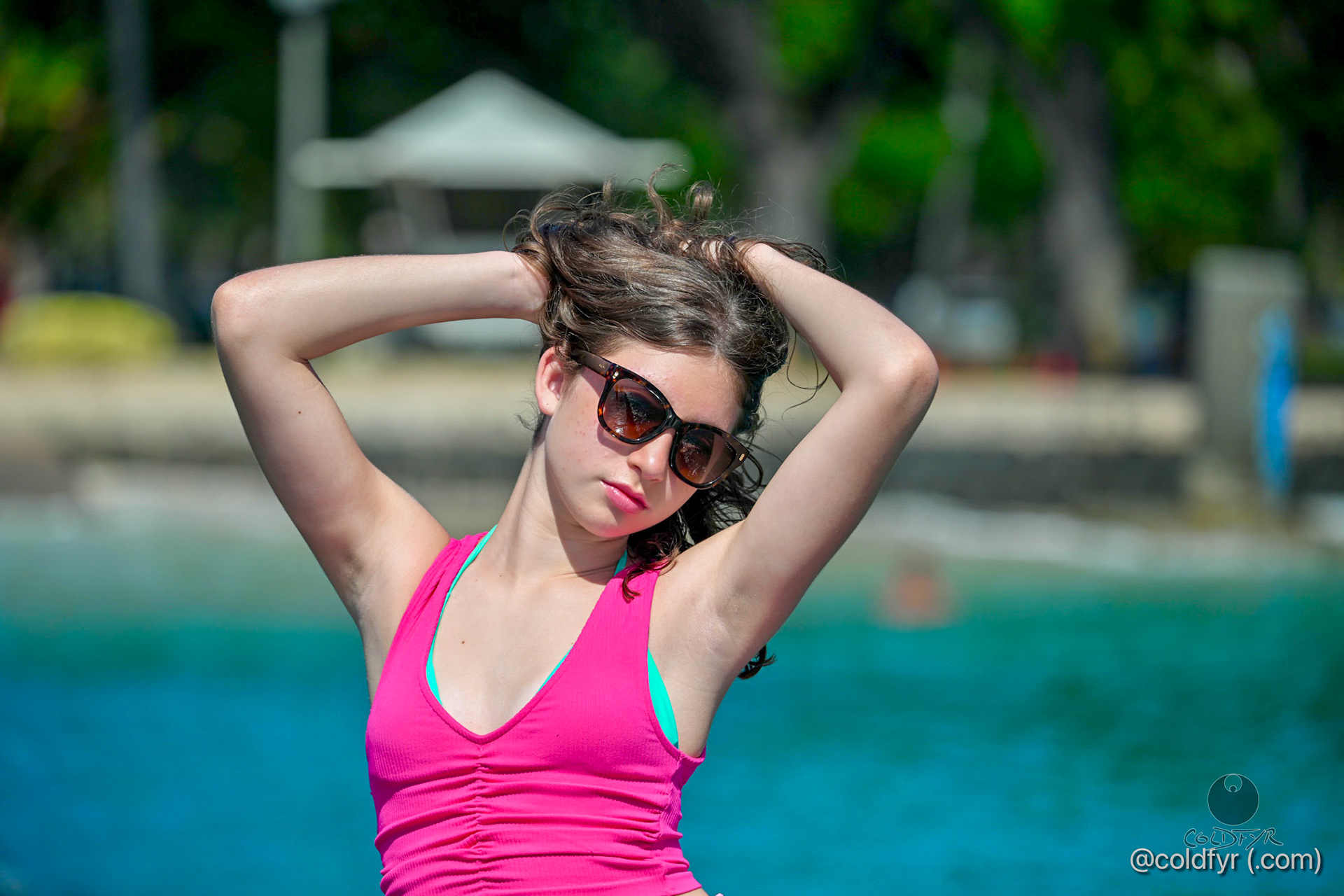 Janie Kogan in Waikiki, Hawaii