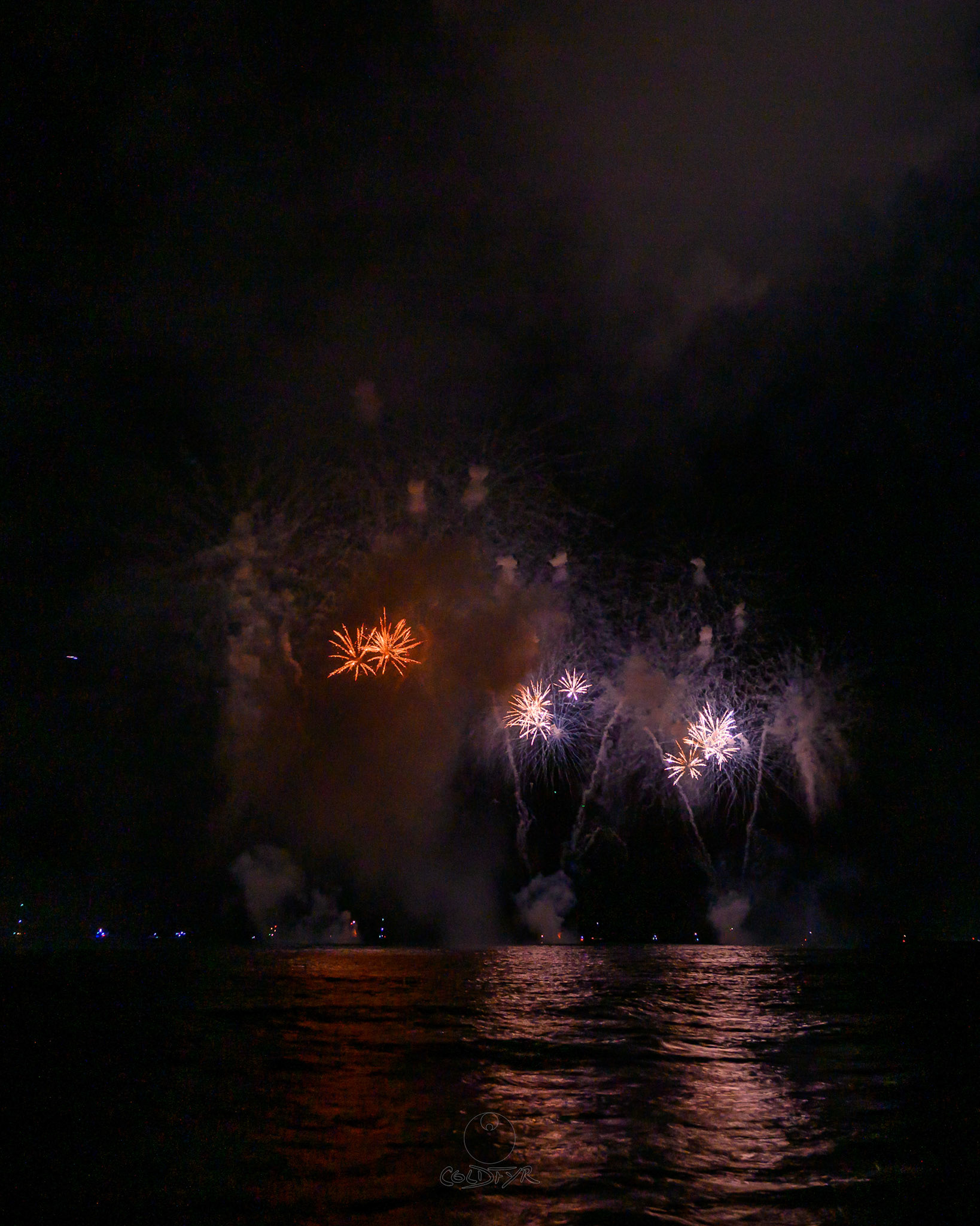 Waikiki Friday Night Fireworks as Watched from the Waikiki Pier (Walls)