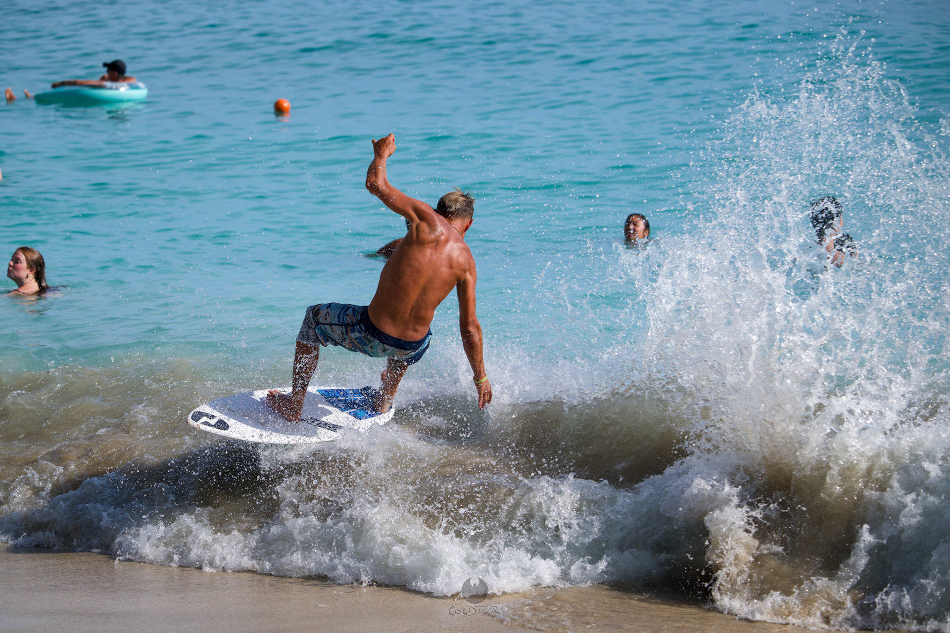 Brian "Hollywood" rips the Waikiki shore break.