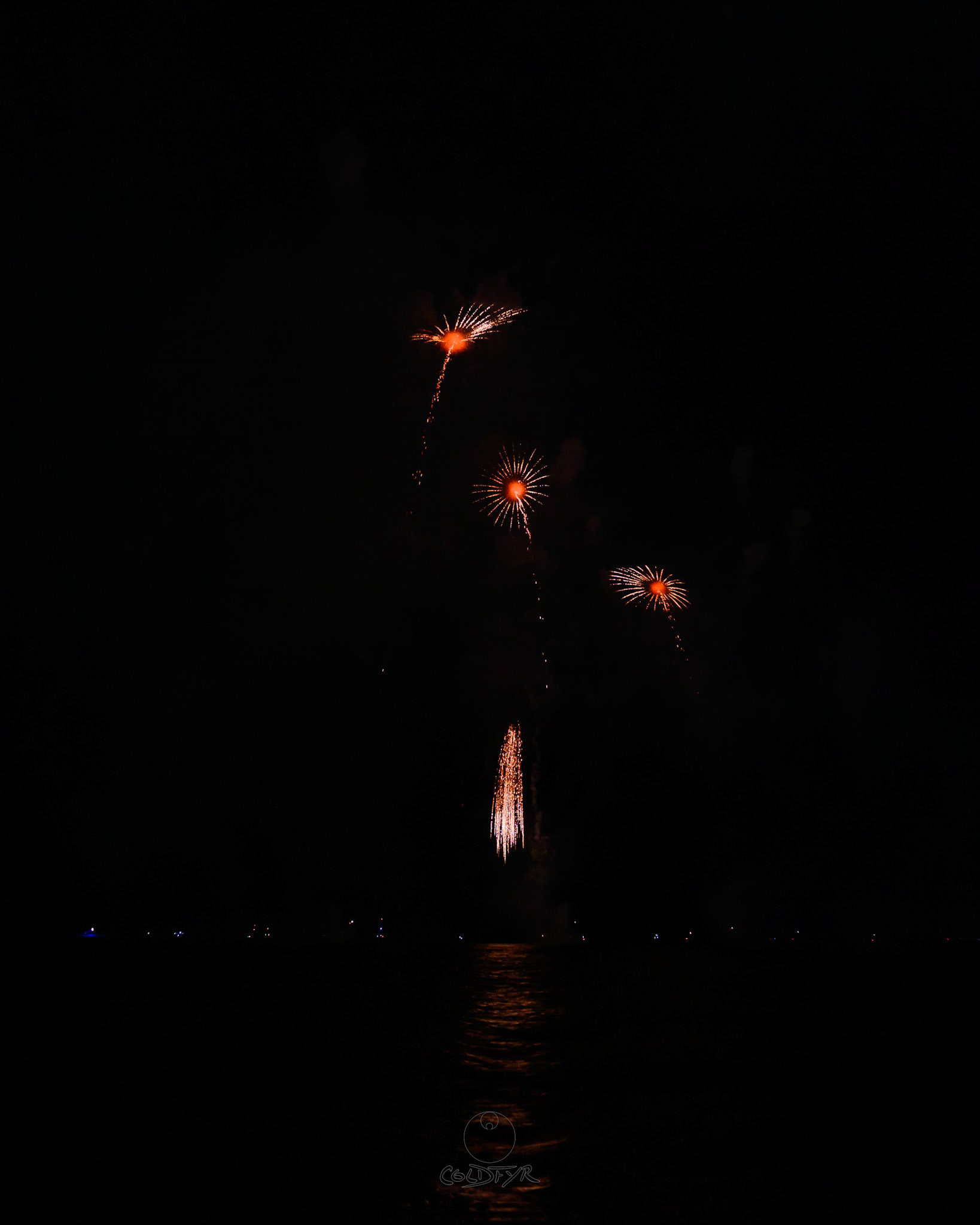 Waikiki Friday Night Fireworks as Watched from the Waikiki Pier (Walls)