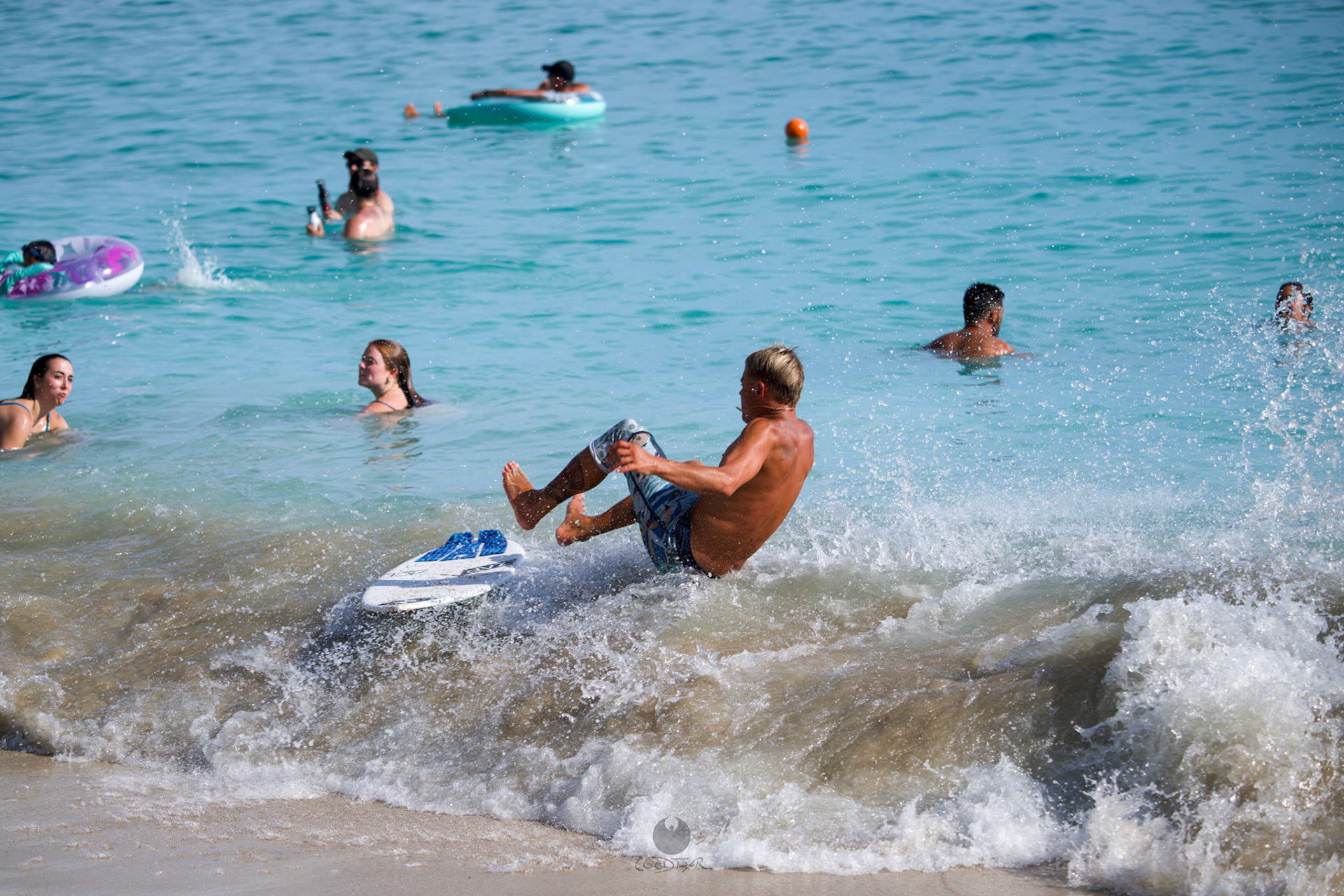 Brian "Hollywood" rips the Waikiki shore break.