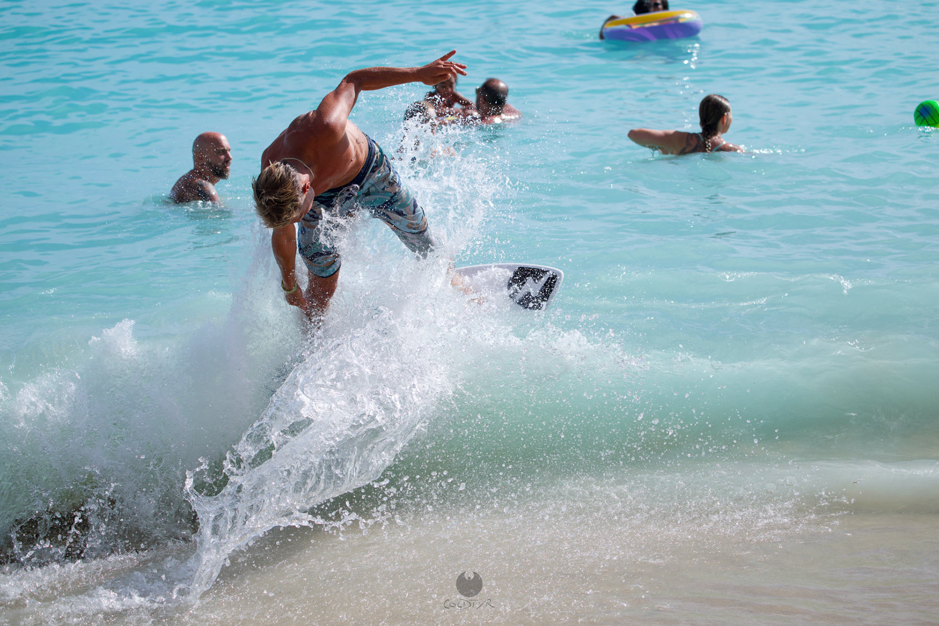 Brian "Hollywood" rips the Waikiki shore break.