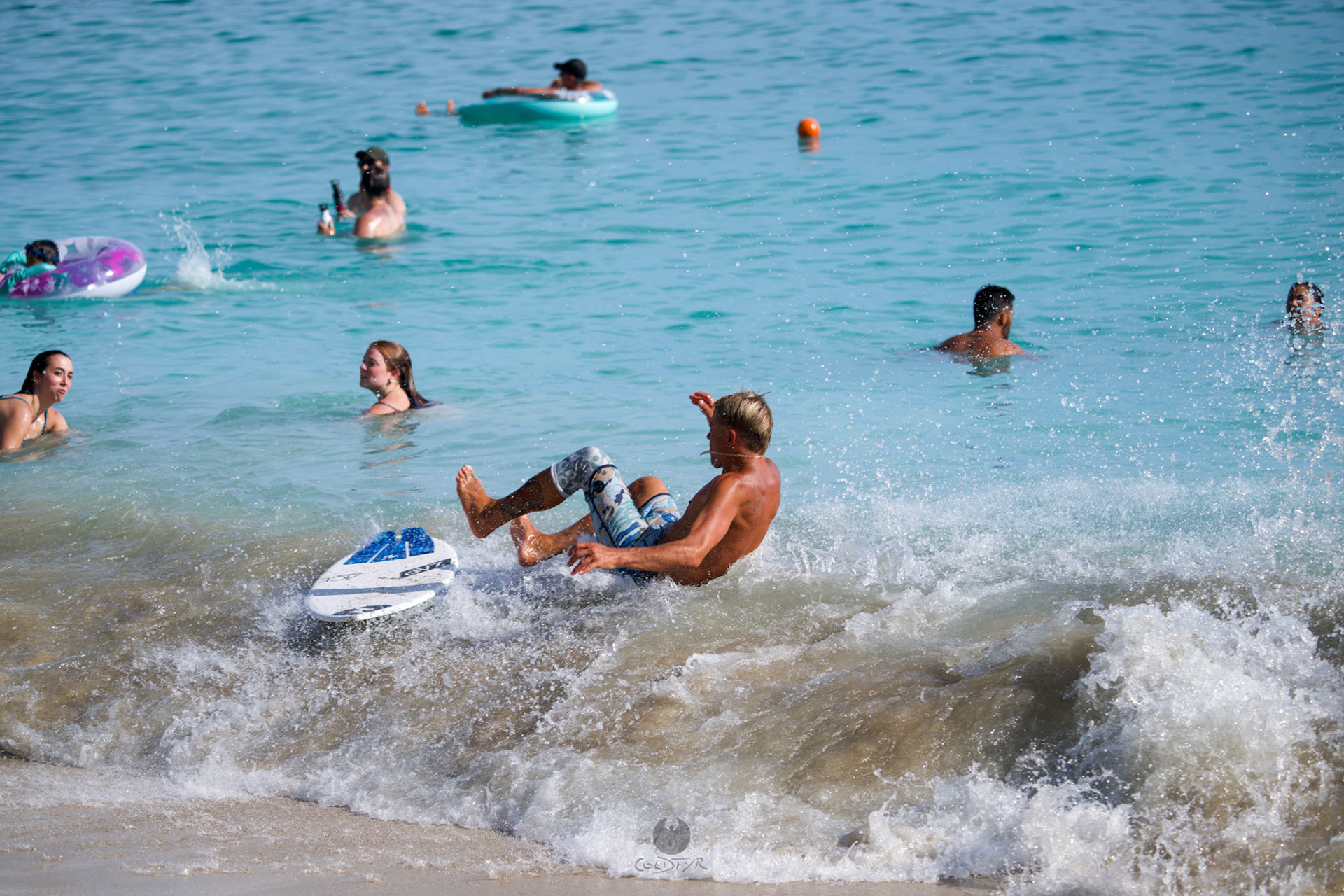 Brian "Hollywood" rips the Waikiki shore break.