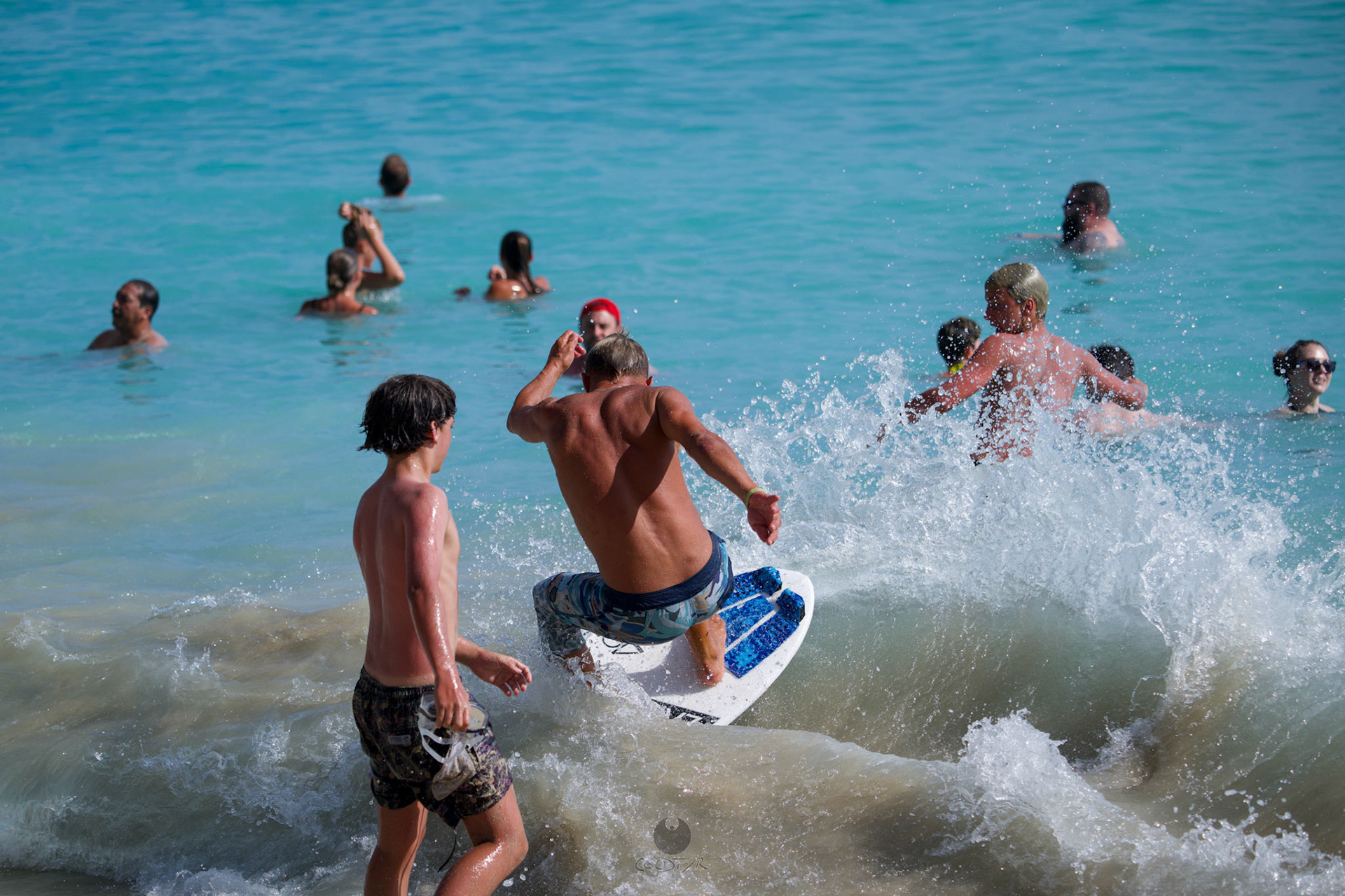 Brian "Hollywood" rips the Waikiki shore break.