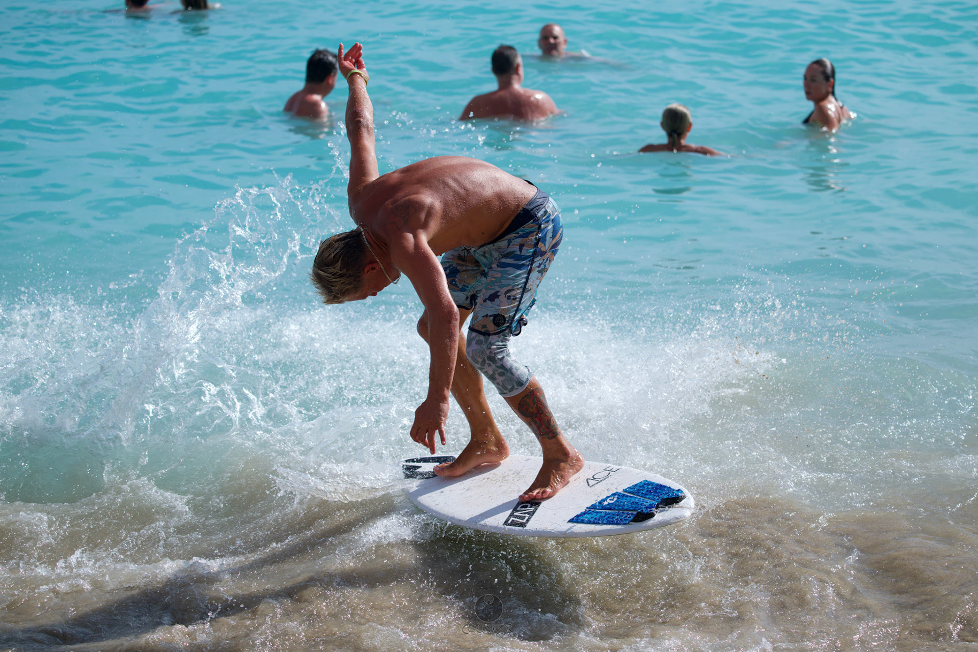 Brian "Hollywood" rips the Waikiki shore break.