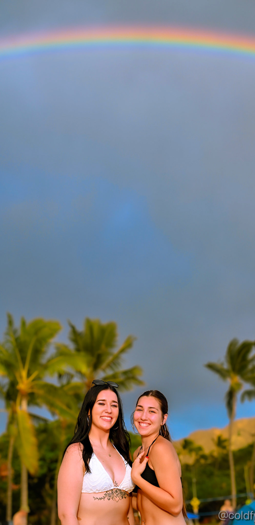 Gorgeous Ladies Under a Rainbow