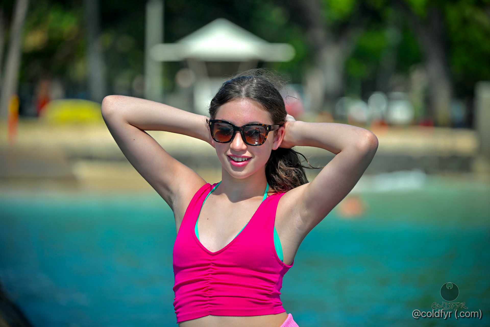 Janie Kogan in Waikiki, Hawaii