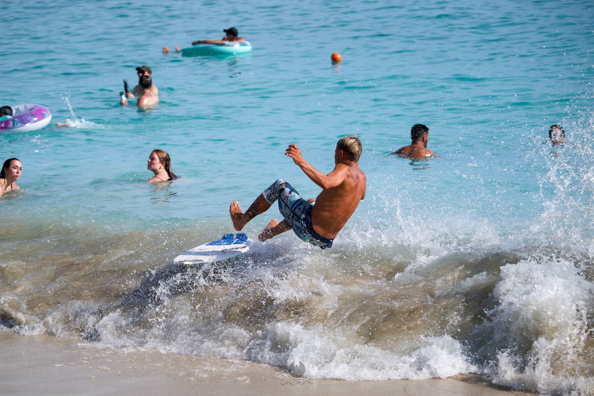 Brian "Hollywood" rips the Waikiki shore break.