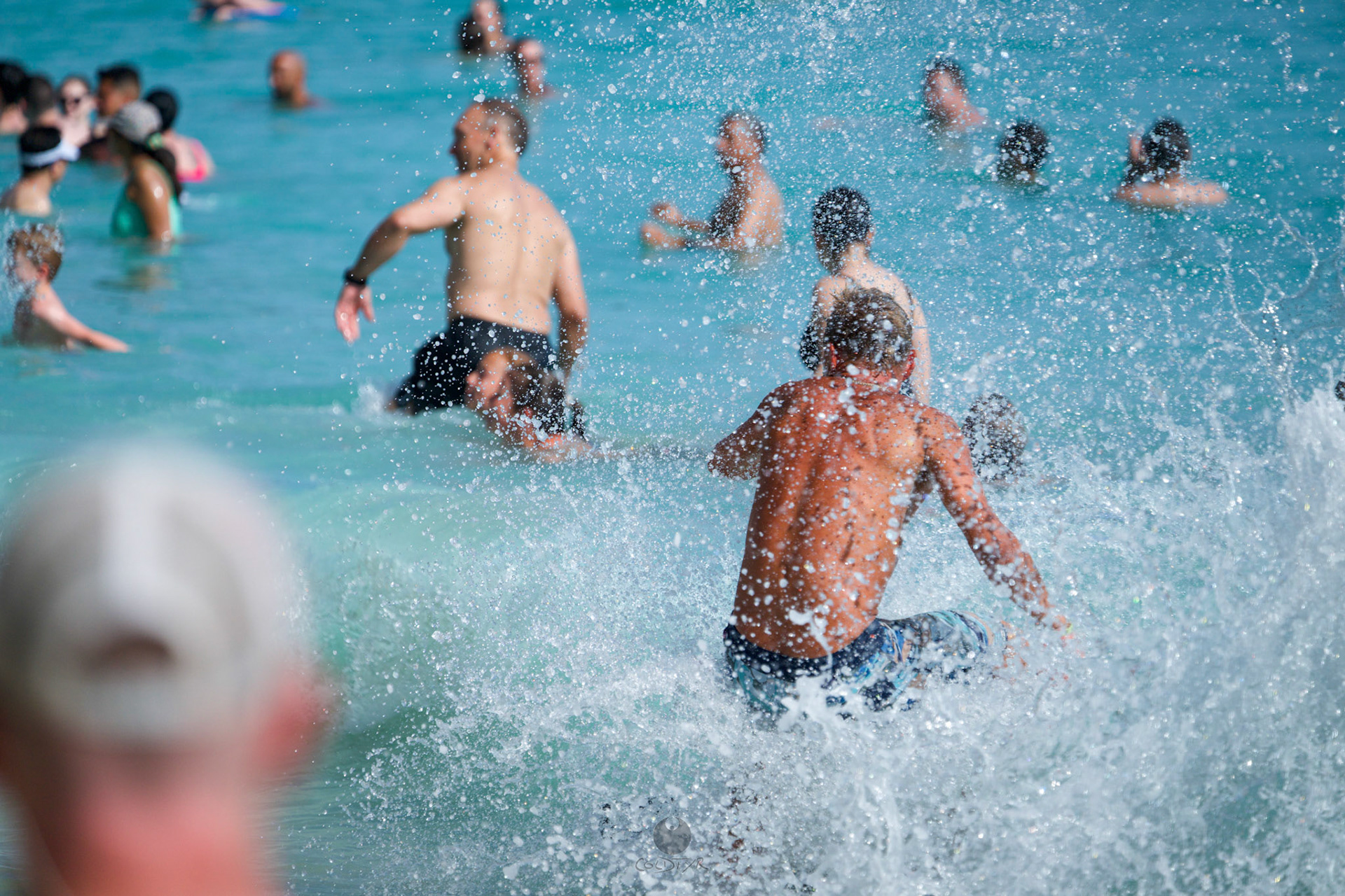 Brian "Hollywood" rips the Waikiki shore break.