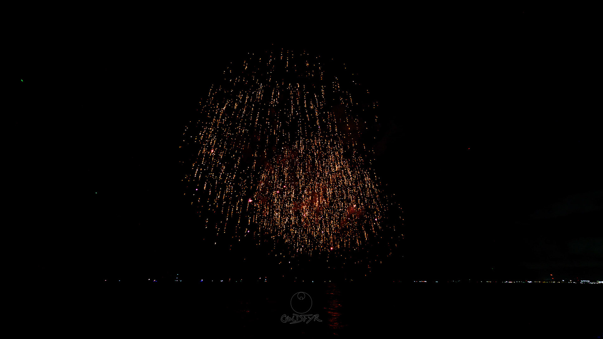 Waikiki Friday Night Fireworks as Watched from the Waikiki Pier (Walls)