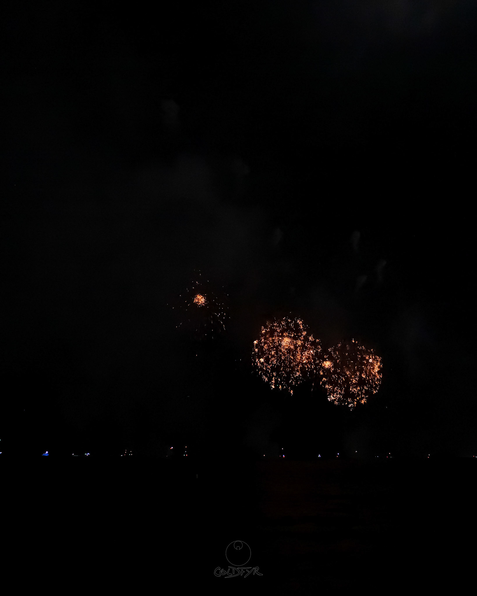 Waikiki Friday Night Fireworks as Watched from the Waikiki Pier (Walls)
